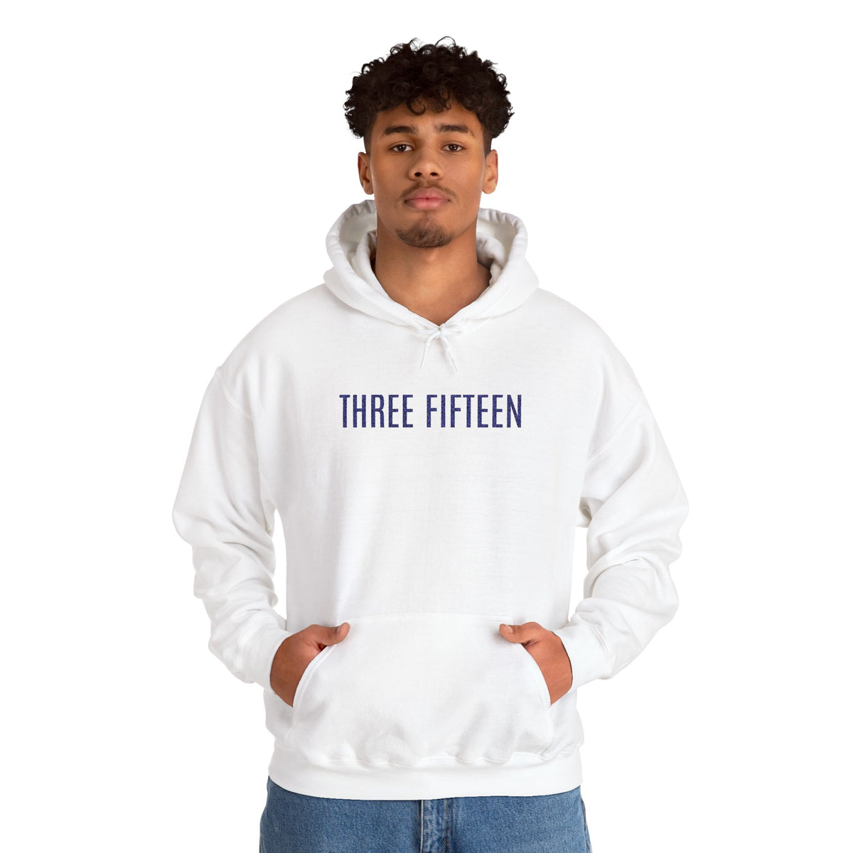 16 - Three Fifteen Embroidered Multi Colors Hoodie — Minimal Numeric Graphic Pullover