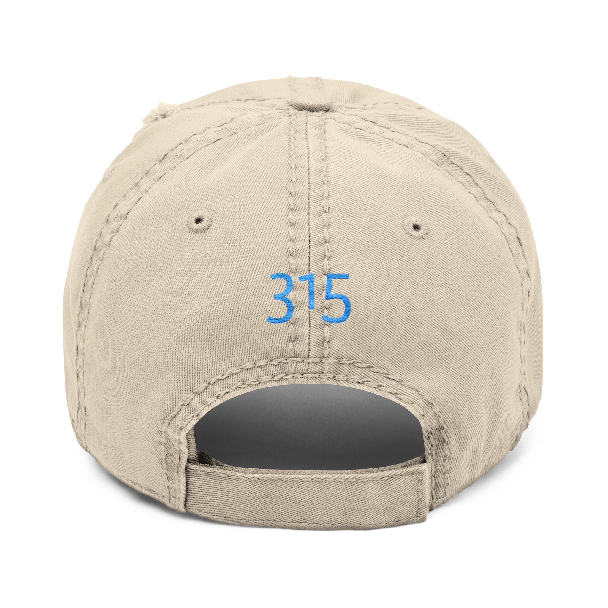 3 - Hat Distressed Embroidered TF Three Fifteen Dad Hat - Casual Chic Accessory