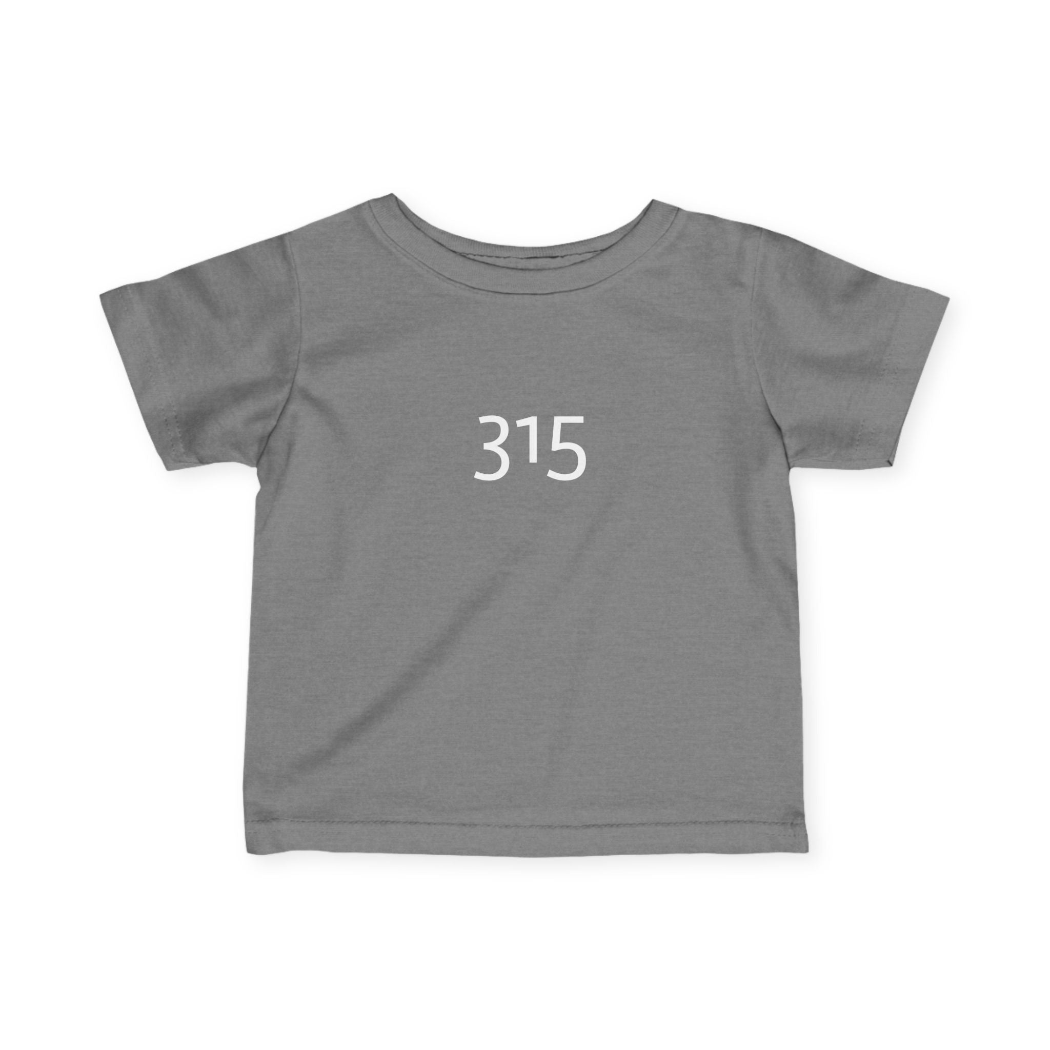Minimalist Infant Fine Jersey Tee with Number 315