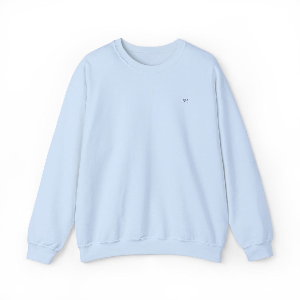 15 - Minimal 315 Embroidered Crewneck Sweatshirt — Minimal Graphic Pullover