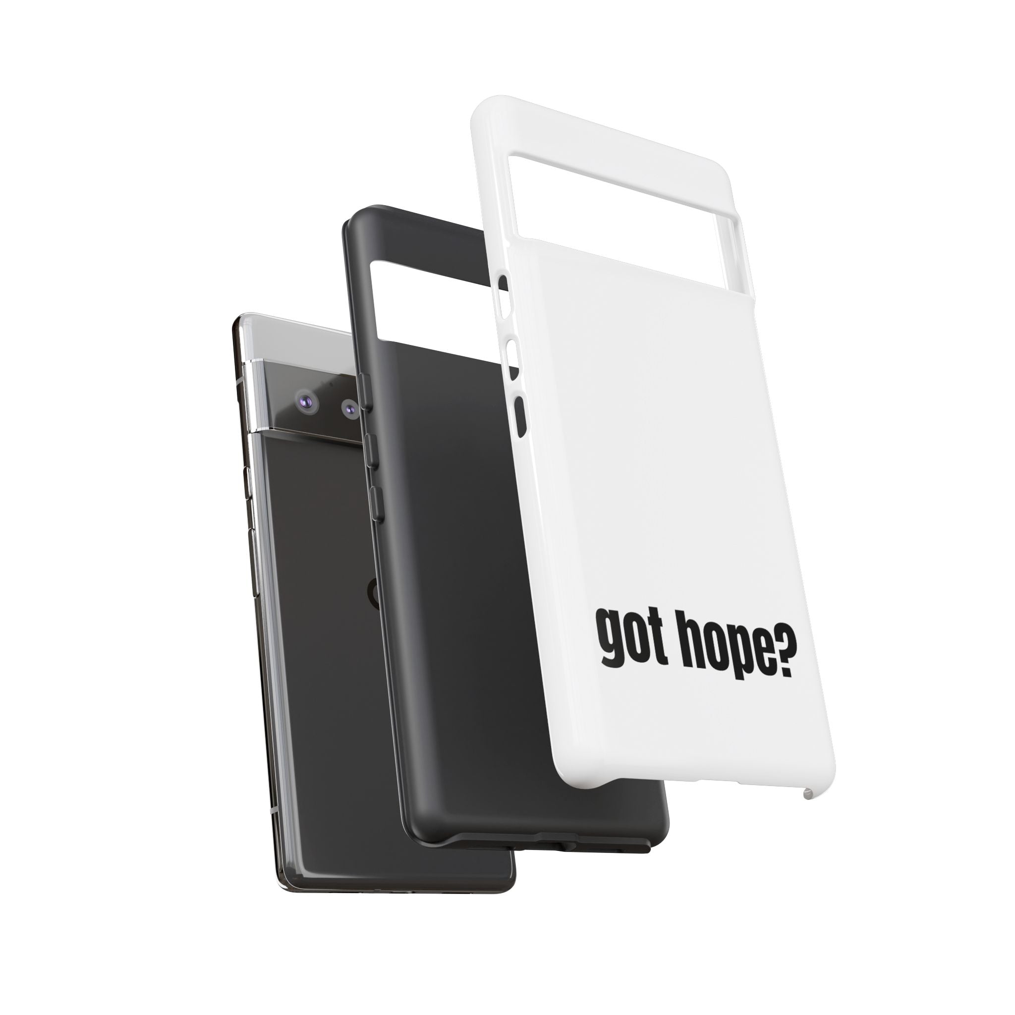 Phone Case — "got hope?" Minimalist Inspirational Protective Cover
