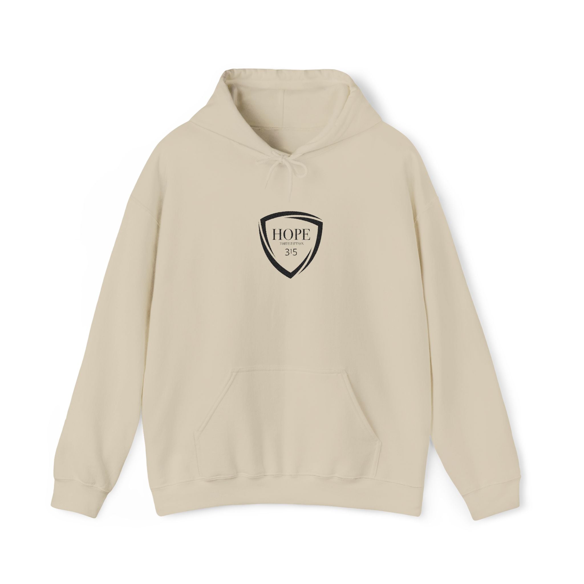 16 - Multi Color - Embroidered Hope Shield Hoodie — Pullover