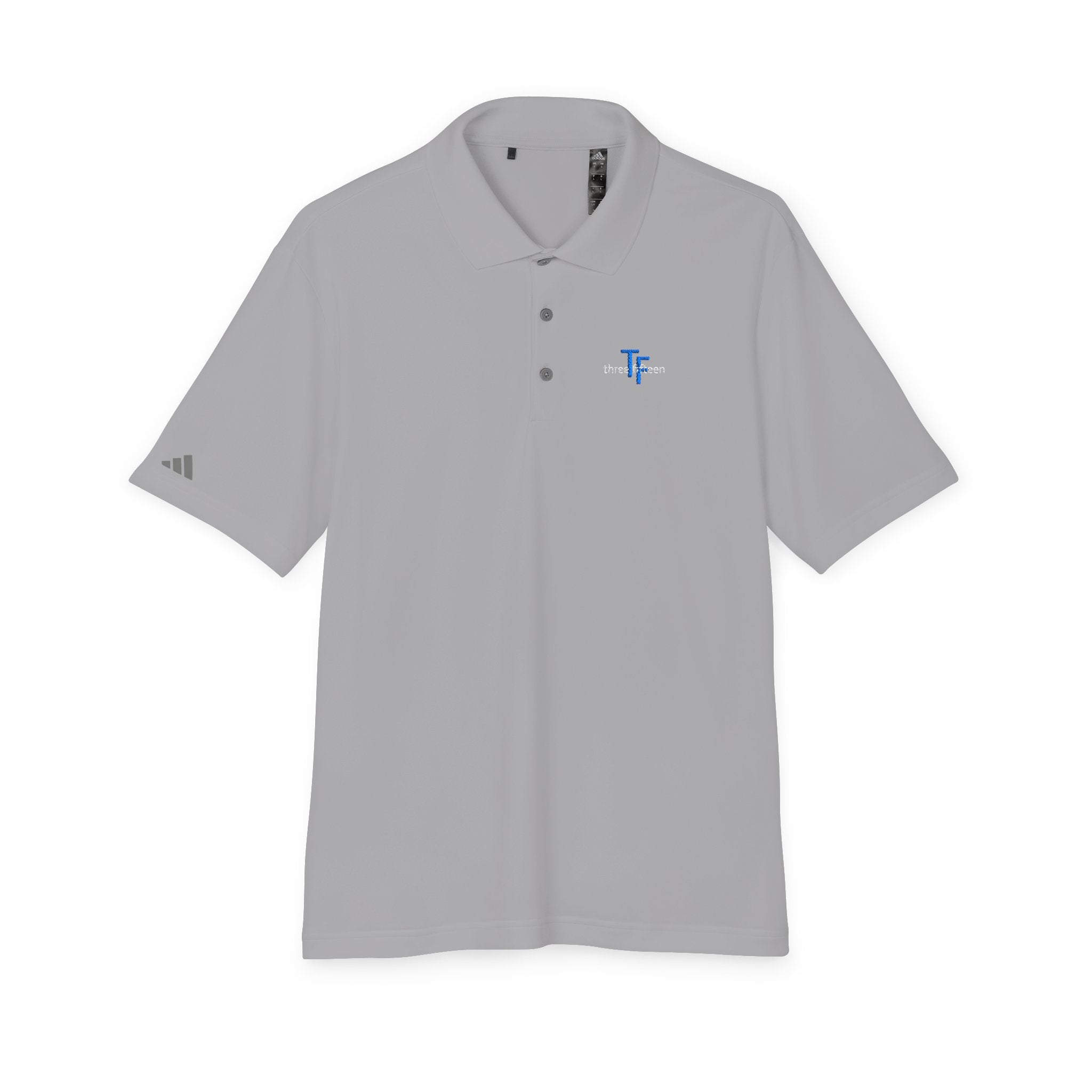 114 - Embroidered Multi Colors Adidas Performance Polo Shirt with Small Blue 'TF' Chest Logo – Golf & Corporate Teamwear