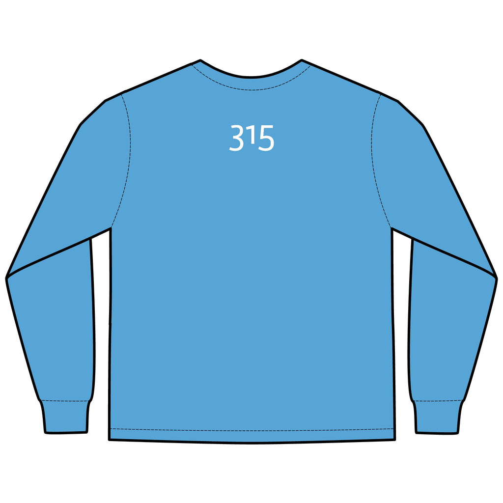 HOPE Matters Multi Colors Hanes Garment-Dyed Long Sleeve T-Shirt with 315 Print