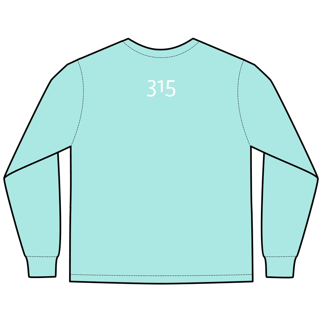 HOPE Matters Multi Colors Hanes Garment-Dyed Long Sleeve T-Shirt with 315 Print