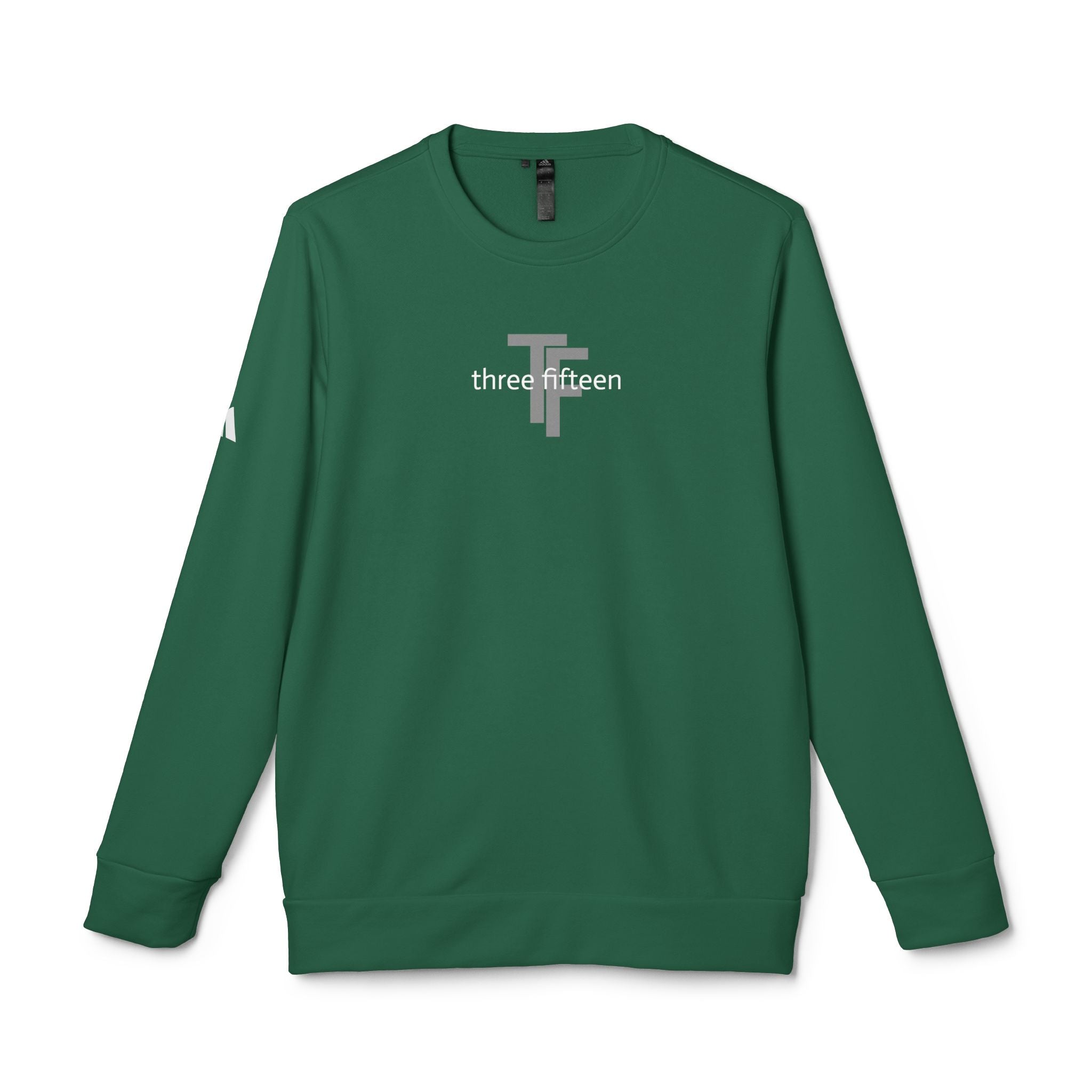 15 - Three Fifteen Overlay Adidas Multi Color Crewneck Sweatshirt — Subtle Logo Fleece