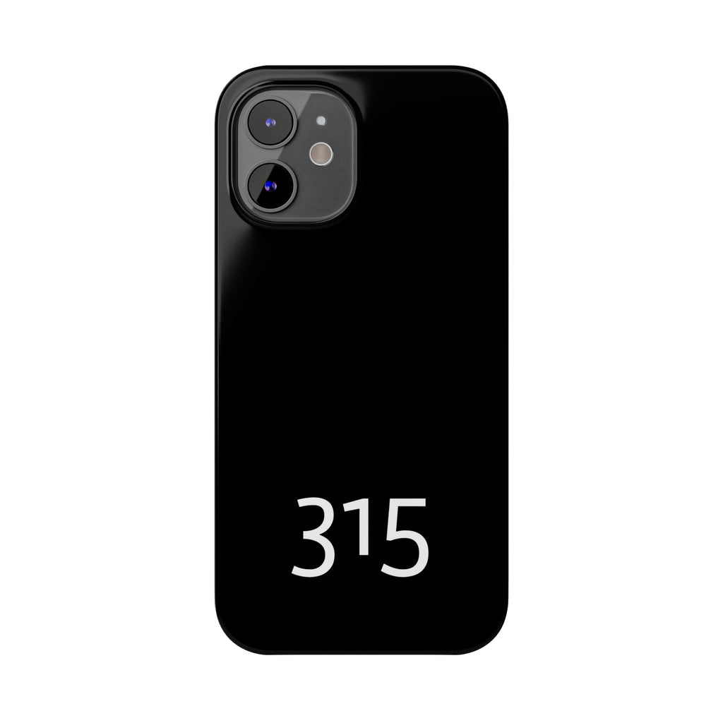 36 - Phone case 315 Slim Phone Case — Motivational Black Protective Cover