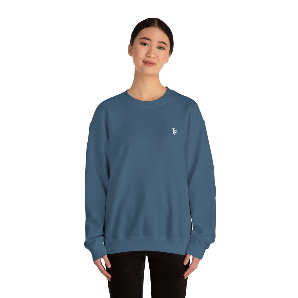 15 - TF Three Fifteen Embroidered Crewneck Sweatshirt — Minimal Graphic Pullover