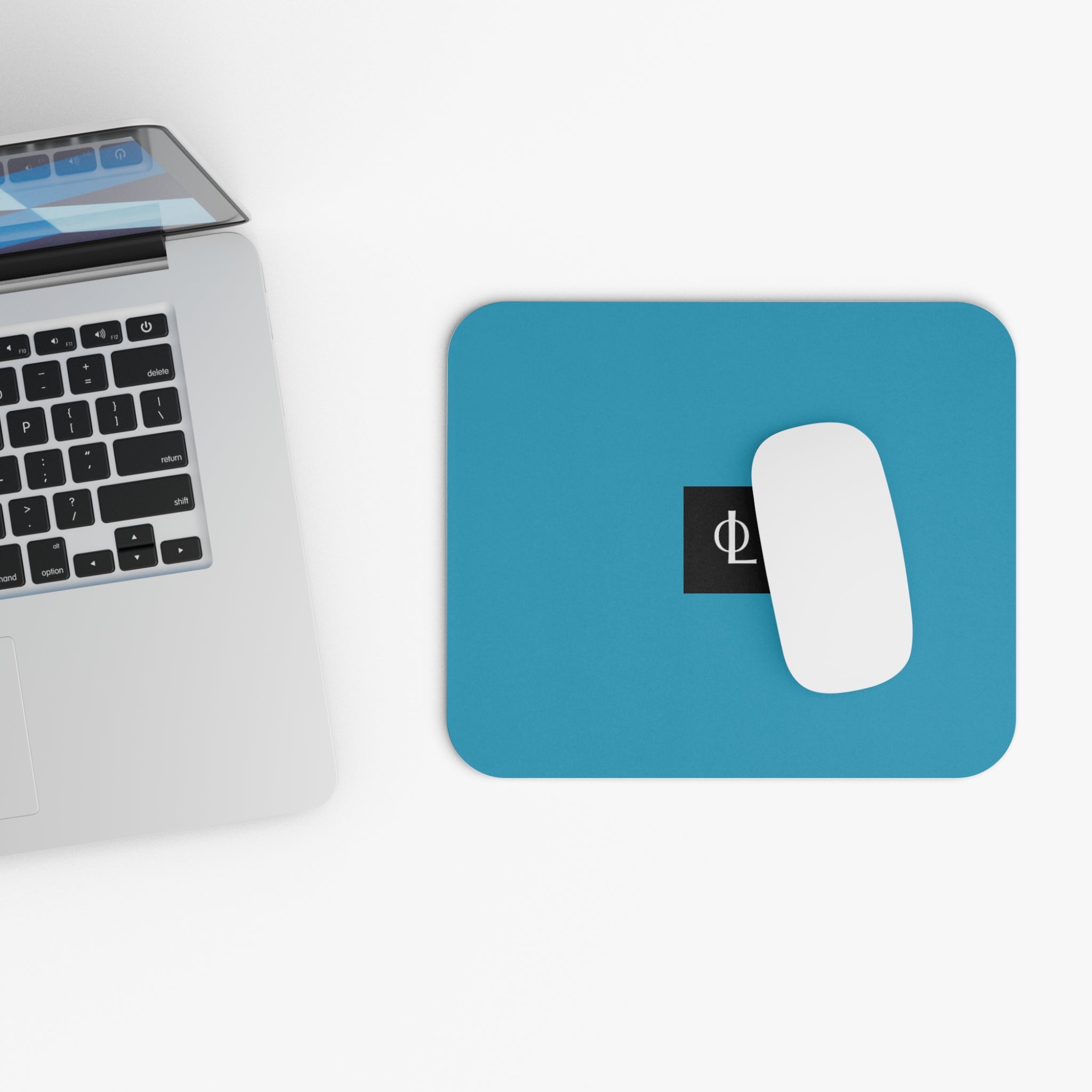 Outcome Leadership - Teal Minimalist Mouse Pad with '315' Accent — Smooth Gaming & Office Desk Pad
