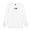 12 - Long Sleeve Multi Colors Gildan T-Shirt — "three15teen" Minimal Number Graphic