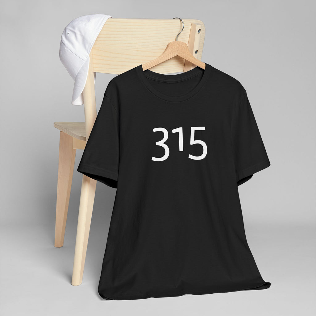 Multi Color Three-Fifteen Minimalist 315 Unisex Jersey T-Shirt - Three-Fifteen Design