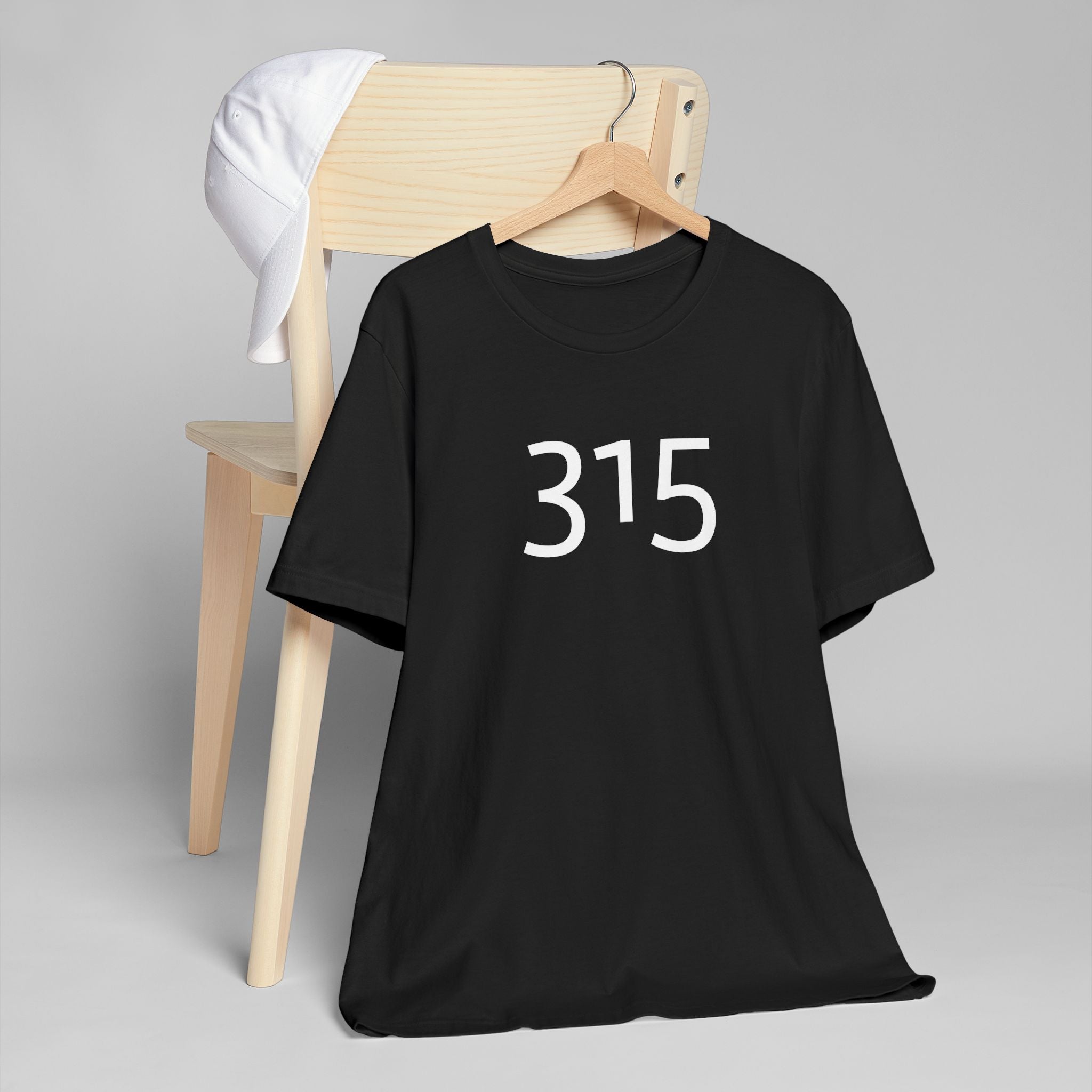 Multi Color Three-Fifteen Minimalist 315 Unisex Jersey T-Shirt - Three-Fifteen Design