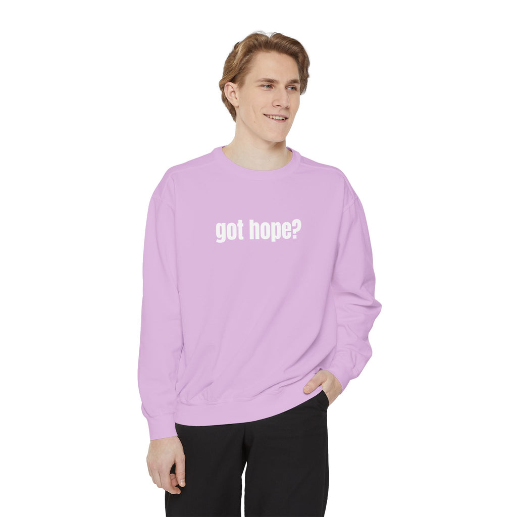 15 - Got Hope - Multi Color Cozy “A Helping Hand” Unisex Garment-Dyed Sweatshirt for Everyday Comfort