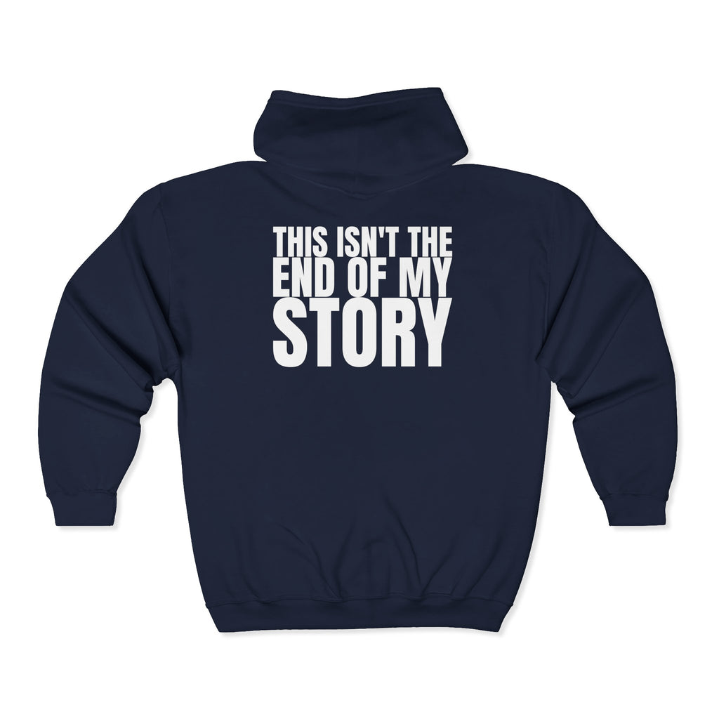 Multi Color Inspirational Quote Full Zip Hoodie