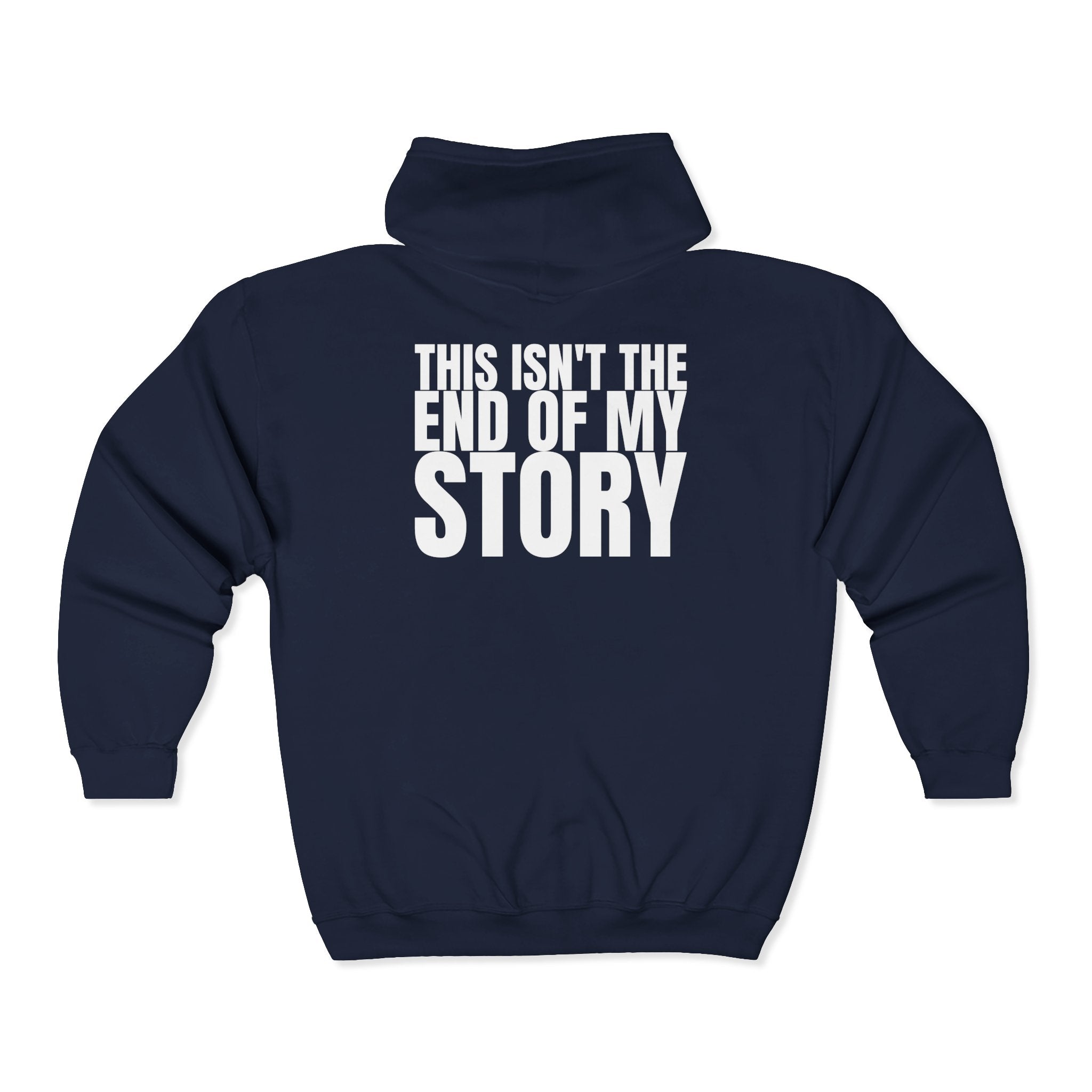 Multi Color Inspirational Quote Full Zip Hoodie