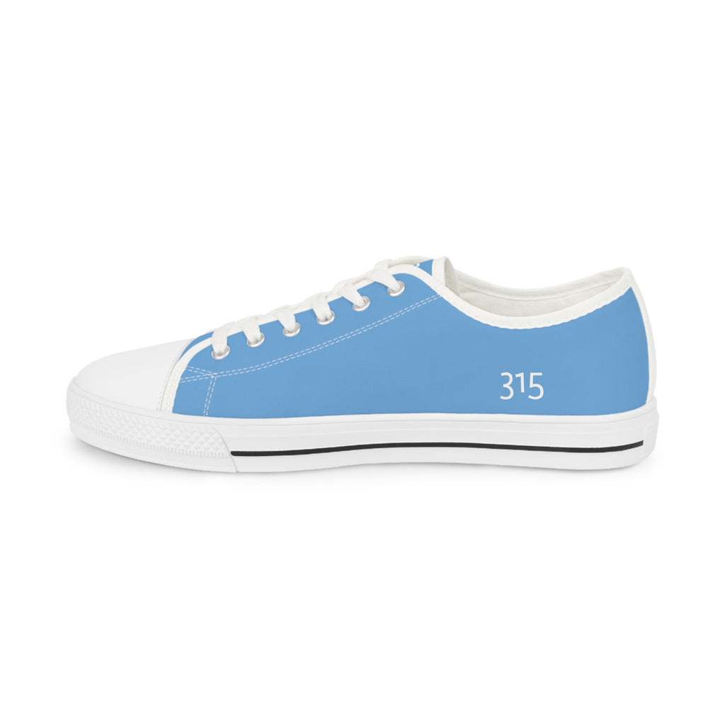 31 - Men's Low Top Sneakers TF — Minimal Grey Canvas Shoes with '315' Side Graphic