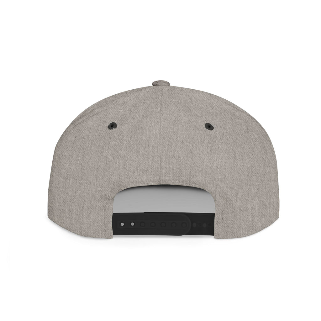Custom White Flat Bill Snapback Hat with 315 Design
