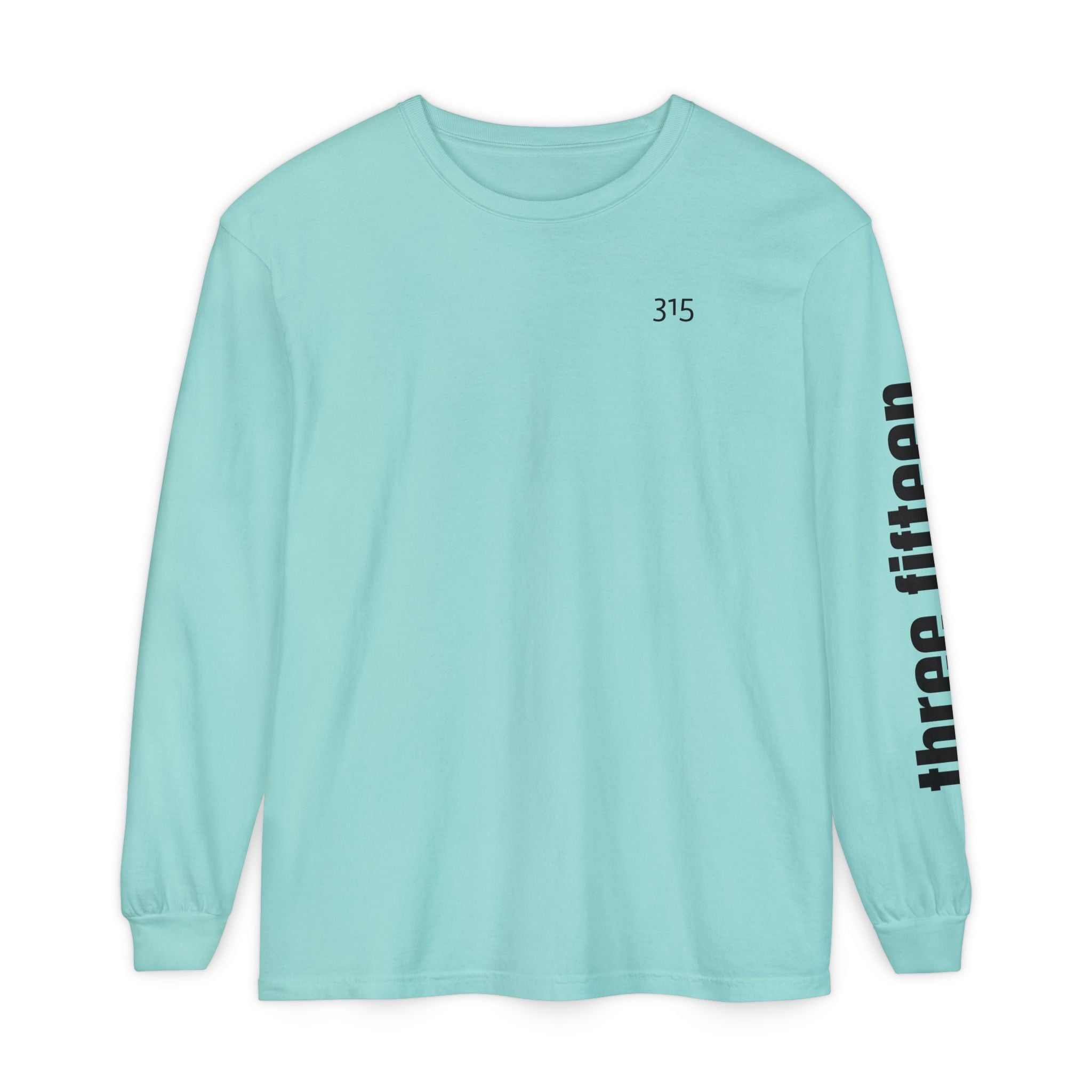 12 - 315 Three Fifteen Multi Color Unisex Long Sleeve T-Shirt - Inspirational Casual Wear