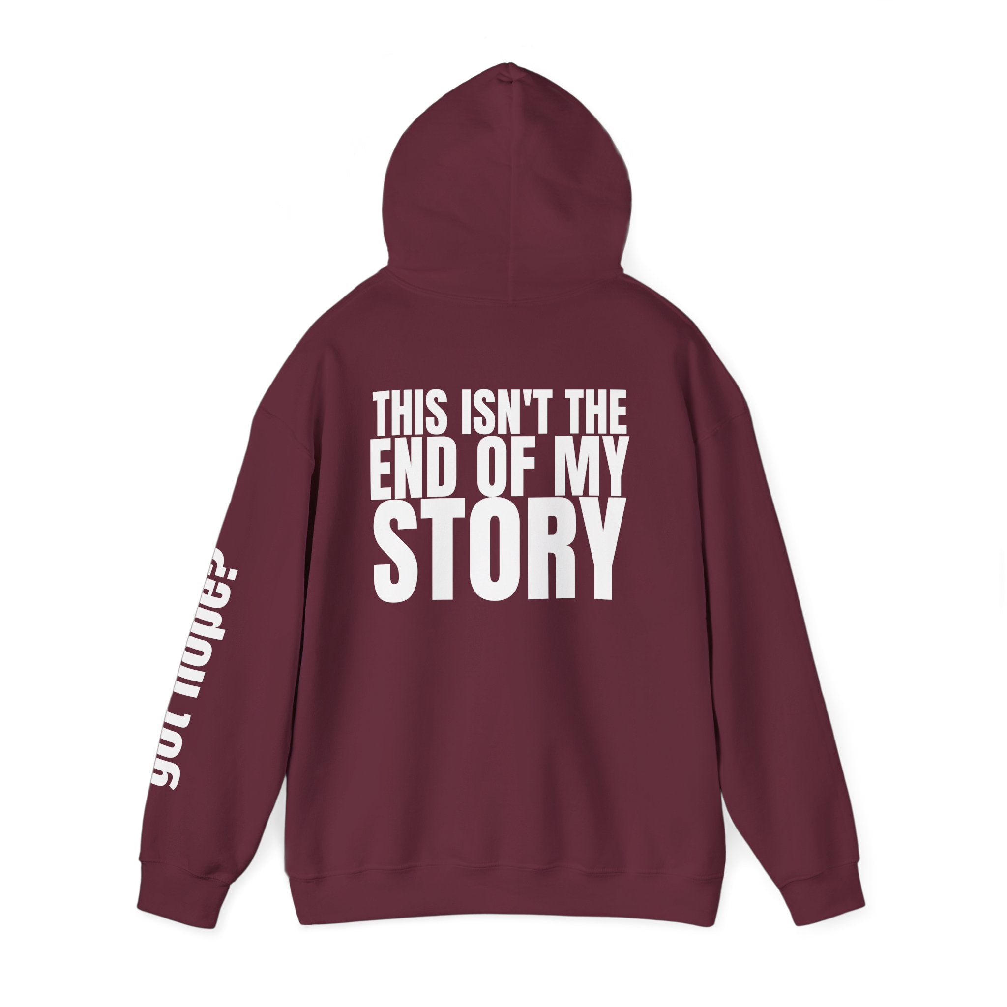 Multi Colors "This Isn't the End of My Story" Inspirational Quote Hoodie - This Isn't The End Of My Story