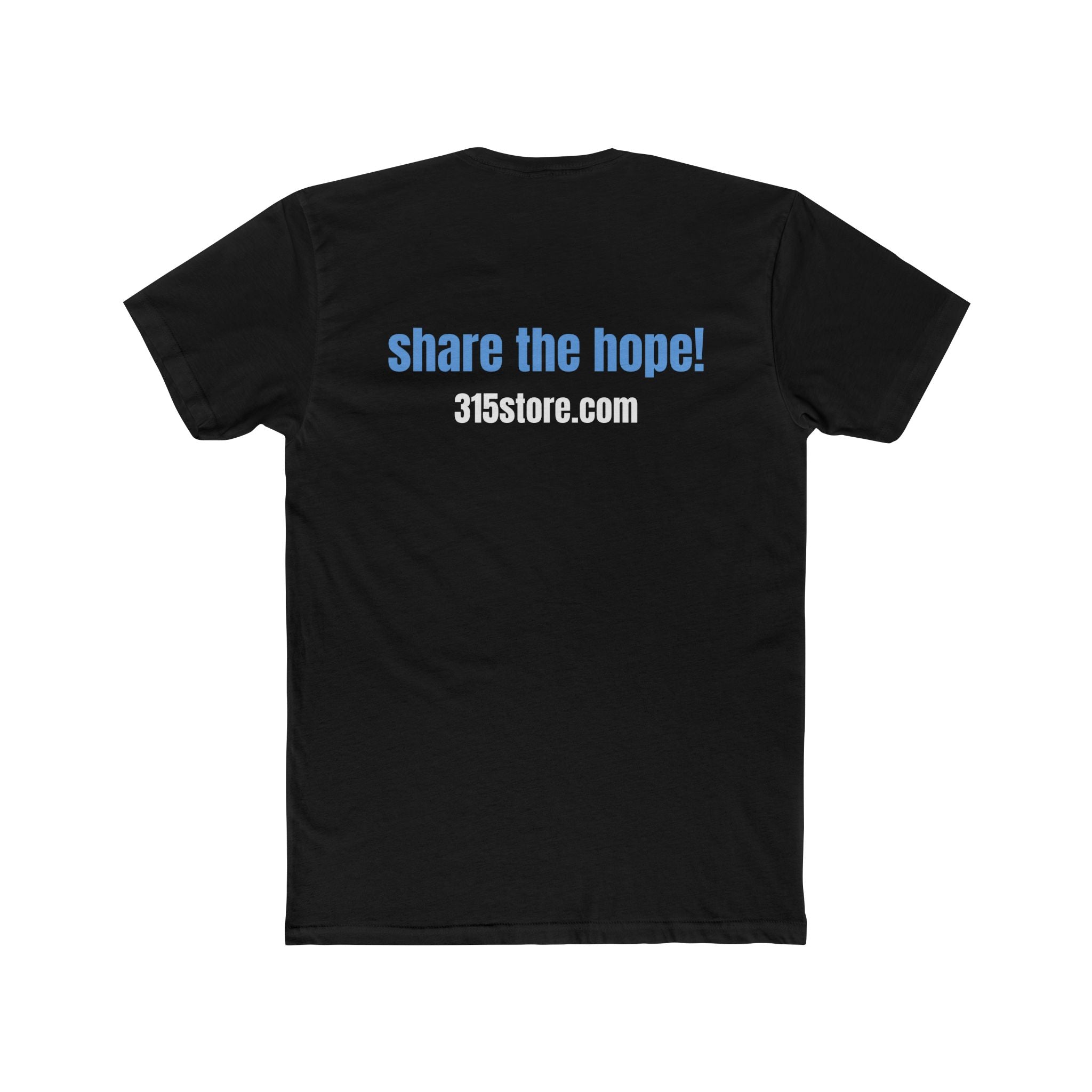 Hopeful Message Unisex Cotton Crew Tee