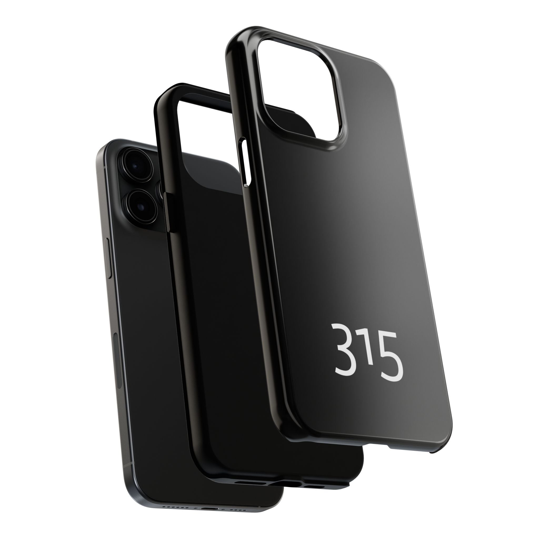 36 - Phone case 315 Tough Phone Case — Motivational Black Protective Cover