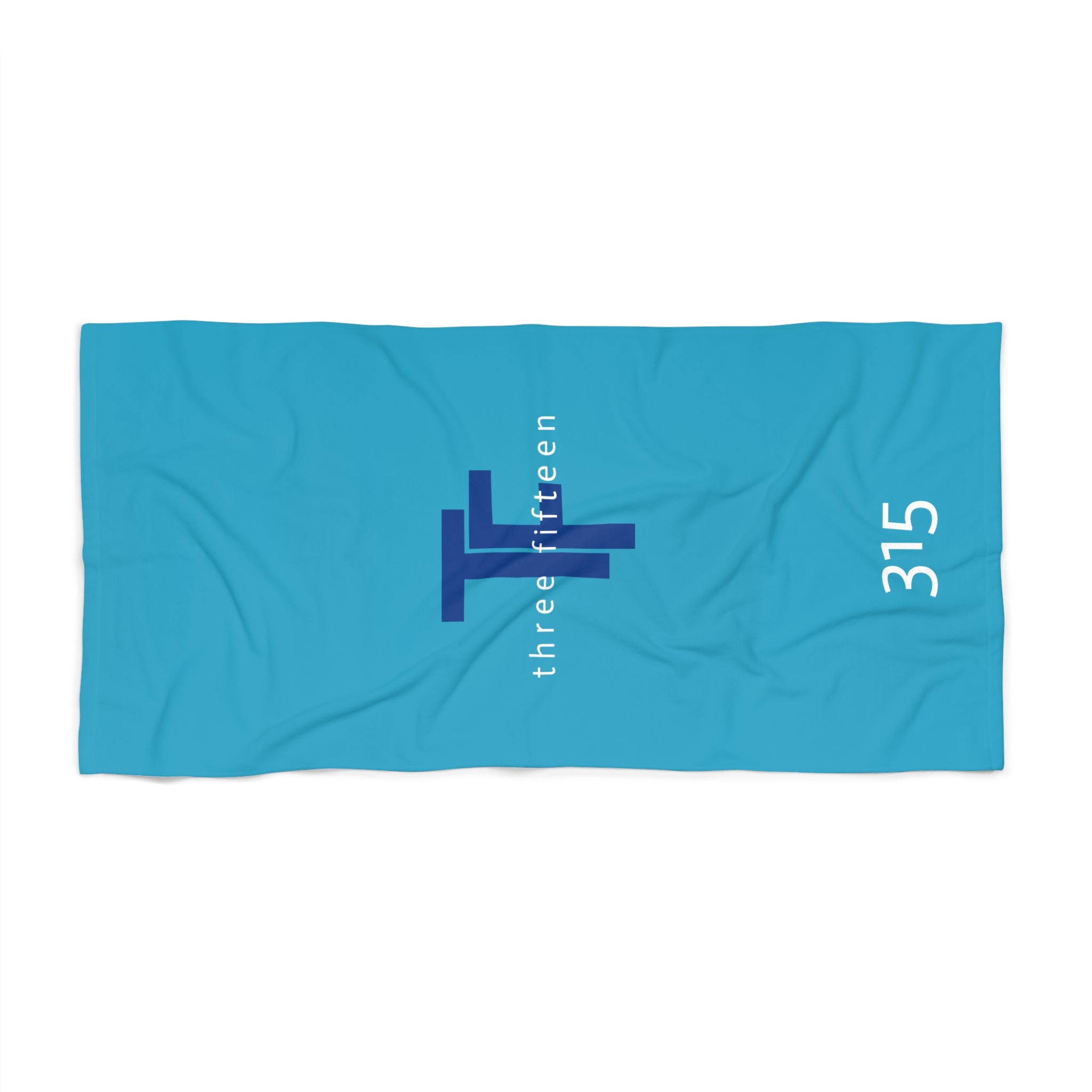 37 - Beach Towel — 315 Three Fifteen Beach Towel (Turquoise)