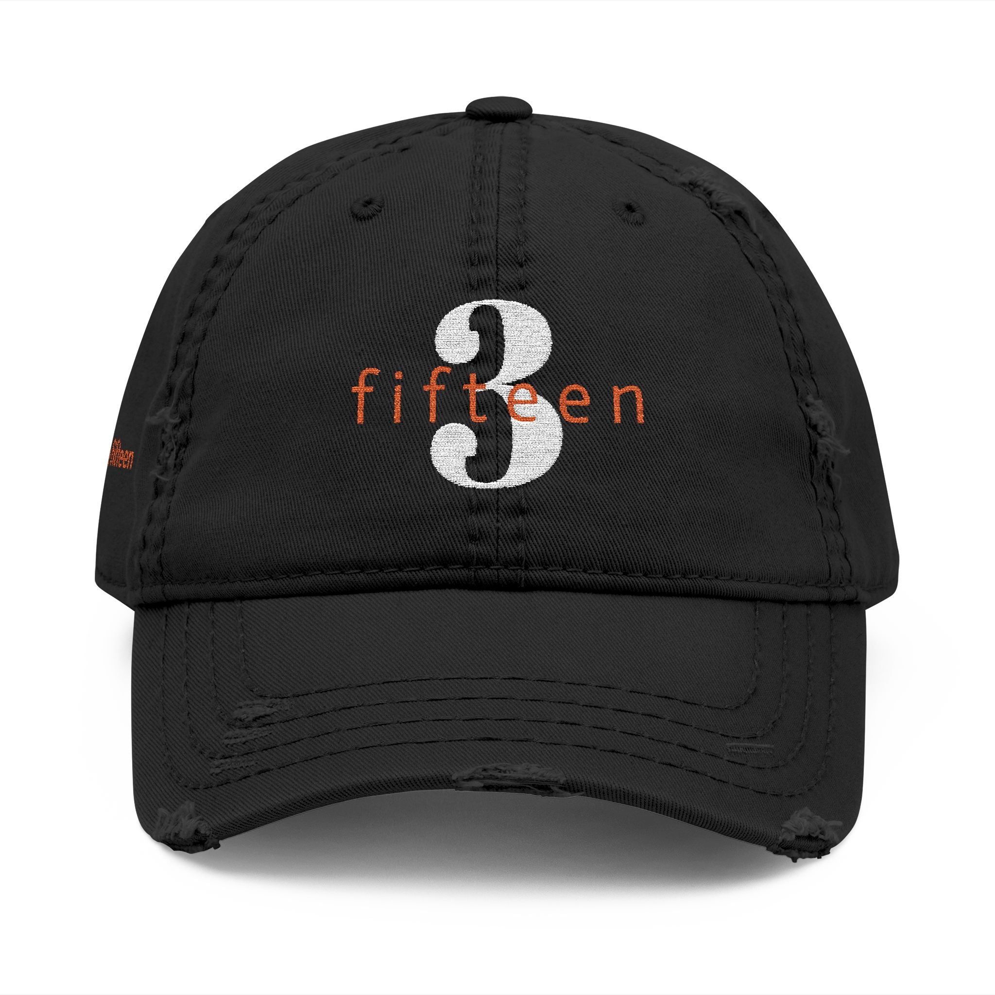 3 - 3 fifteen - Hat Distressed Embroidered TF Three Fifteen Dad Hat - Casual Chic Accessory