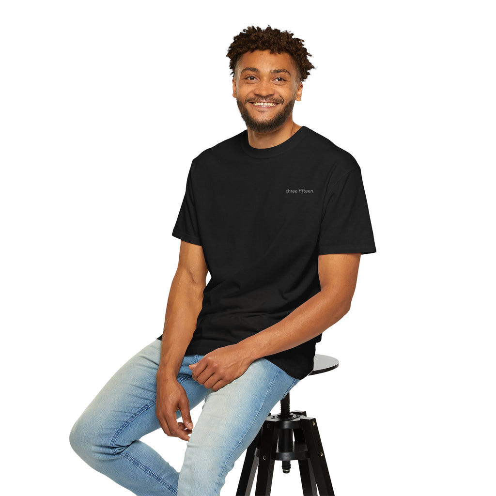 1 - Multi Colors Three Fifteen Basic Graphic T-Shirt