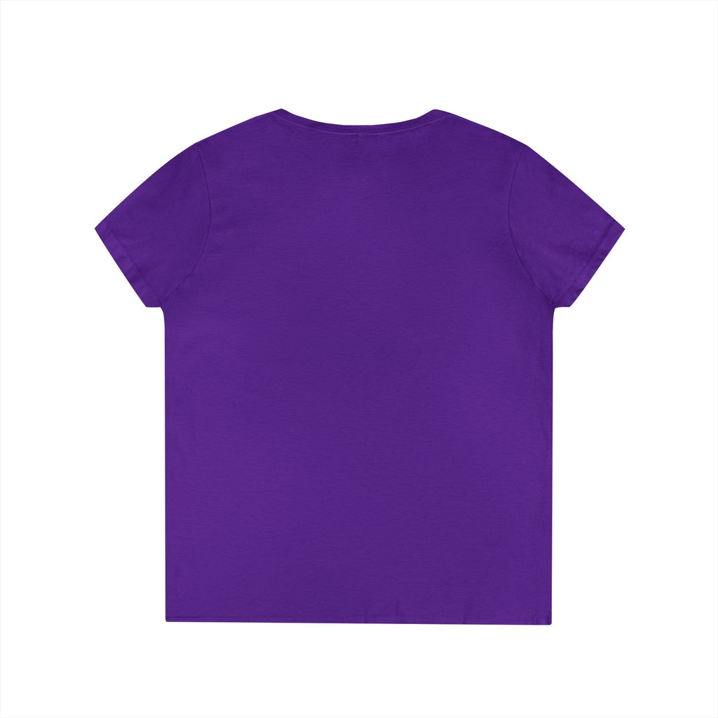 Multi Color Casual V-Neck T-Shirt with Minimalist Design 315