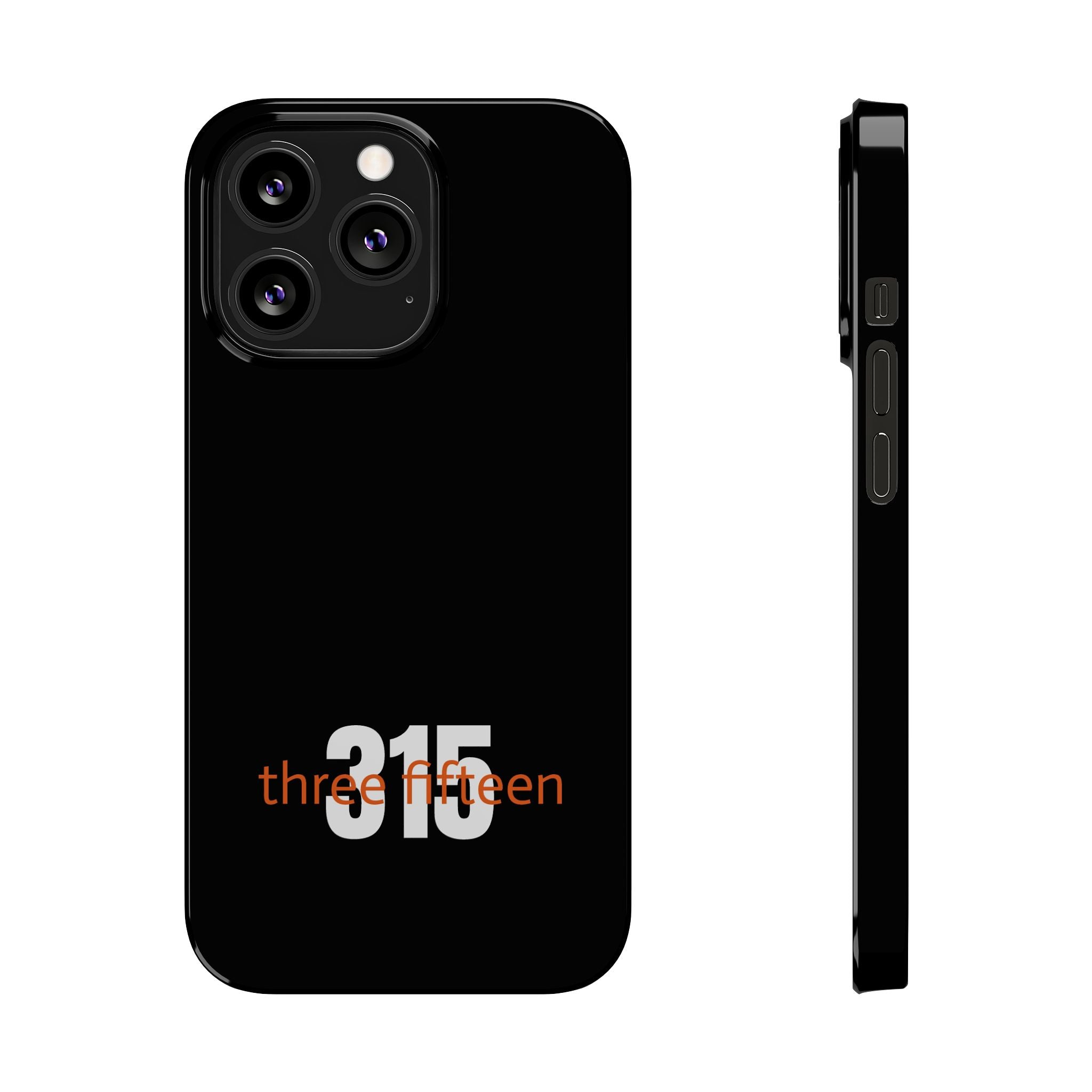 36 - Phone case 315 Slim Phone Case — Motivational Black Protective Cover
