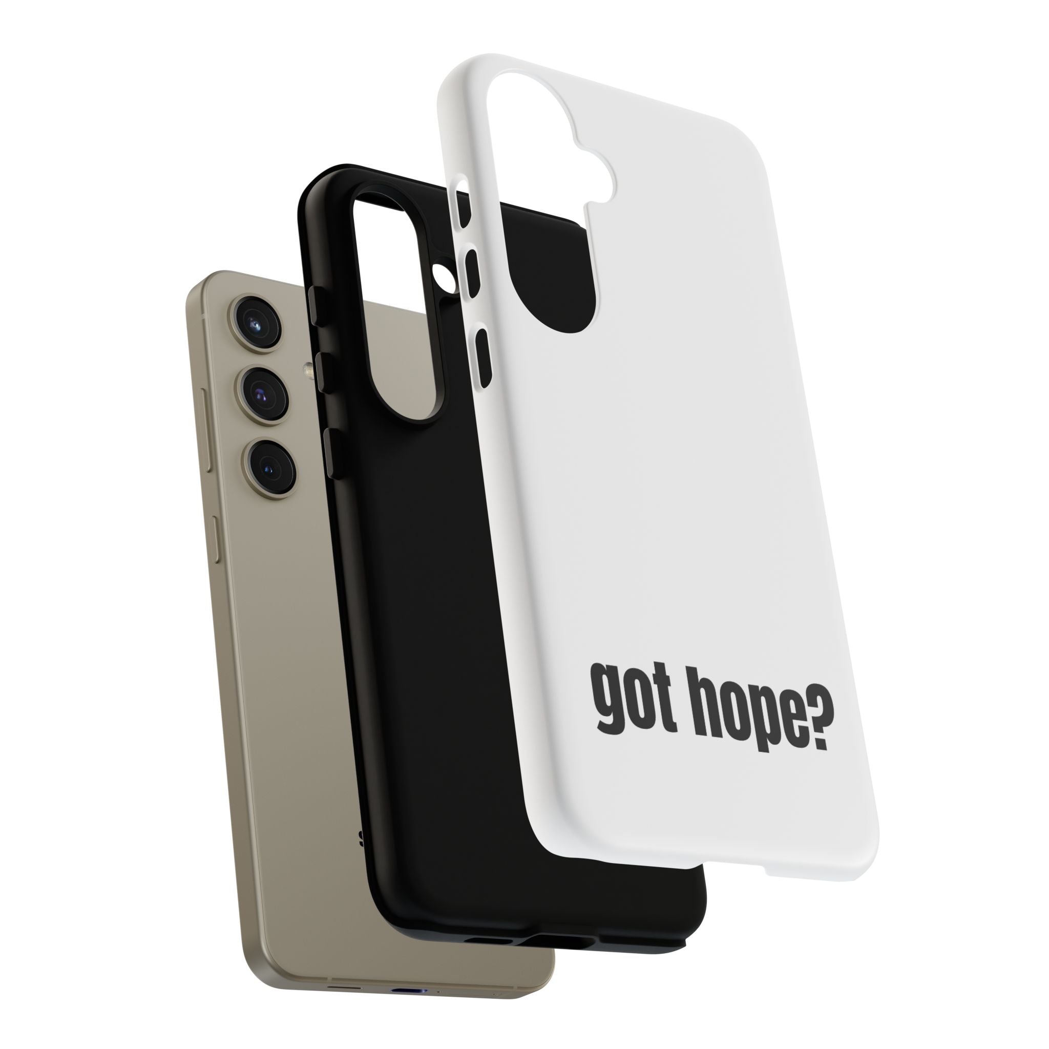 Phone Case — "got hope?" Minimalist Inspirational Protective Cover