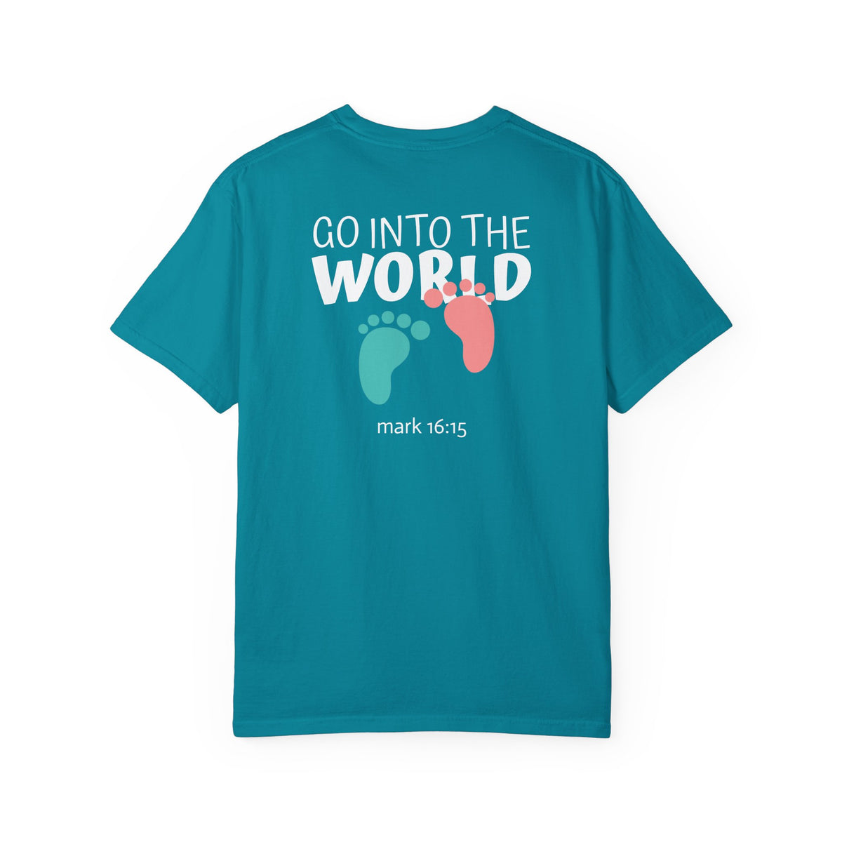 01 - Multi Colors “Go Into the World” Graphic T-Shirt