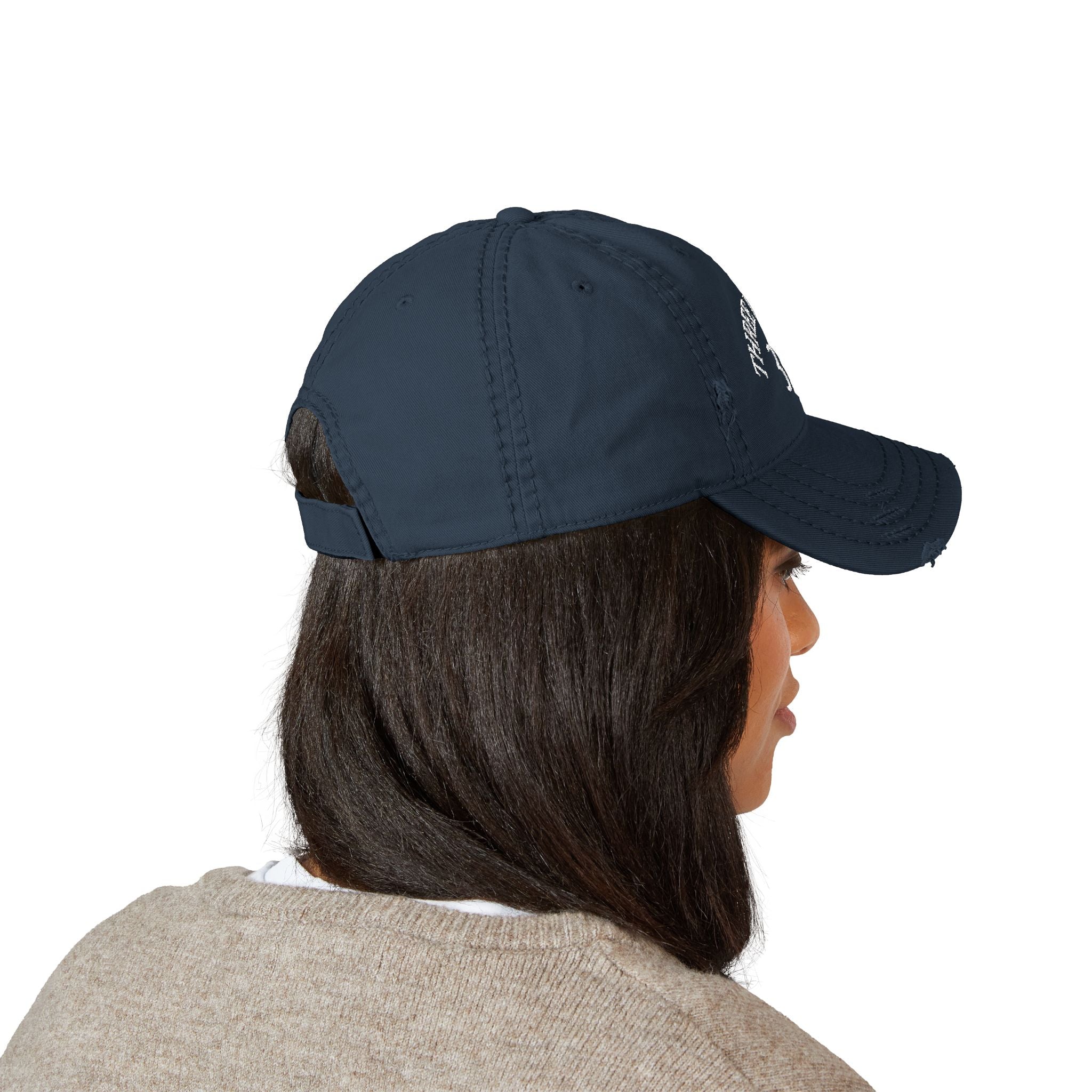 3 - Distressed Embroidered Dad Hat – "Three Fifteen 315" Vintage Baseball Cap