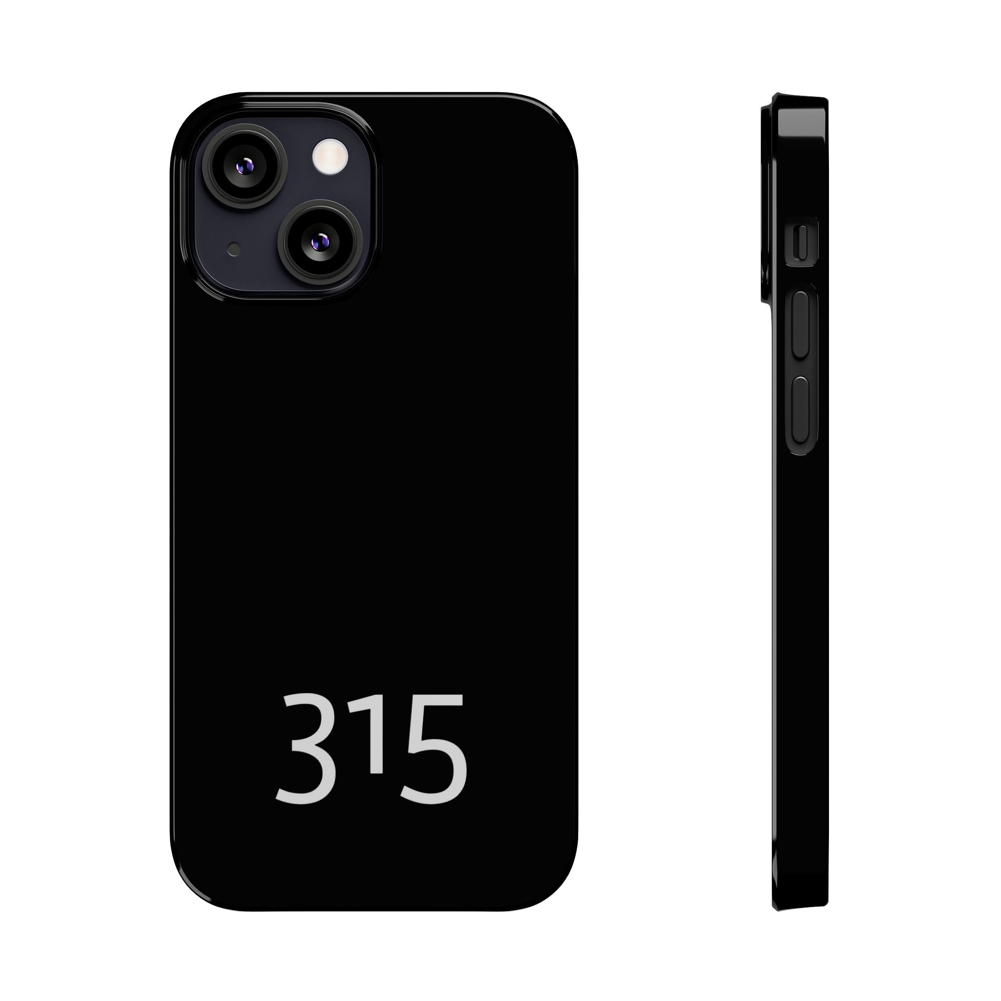 36 - Phone case 315 Slim Phone Case — Motivational Black Protective Cover