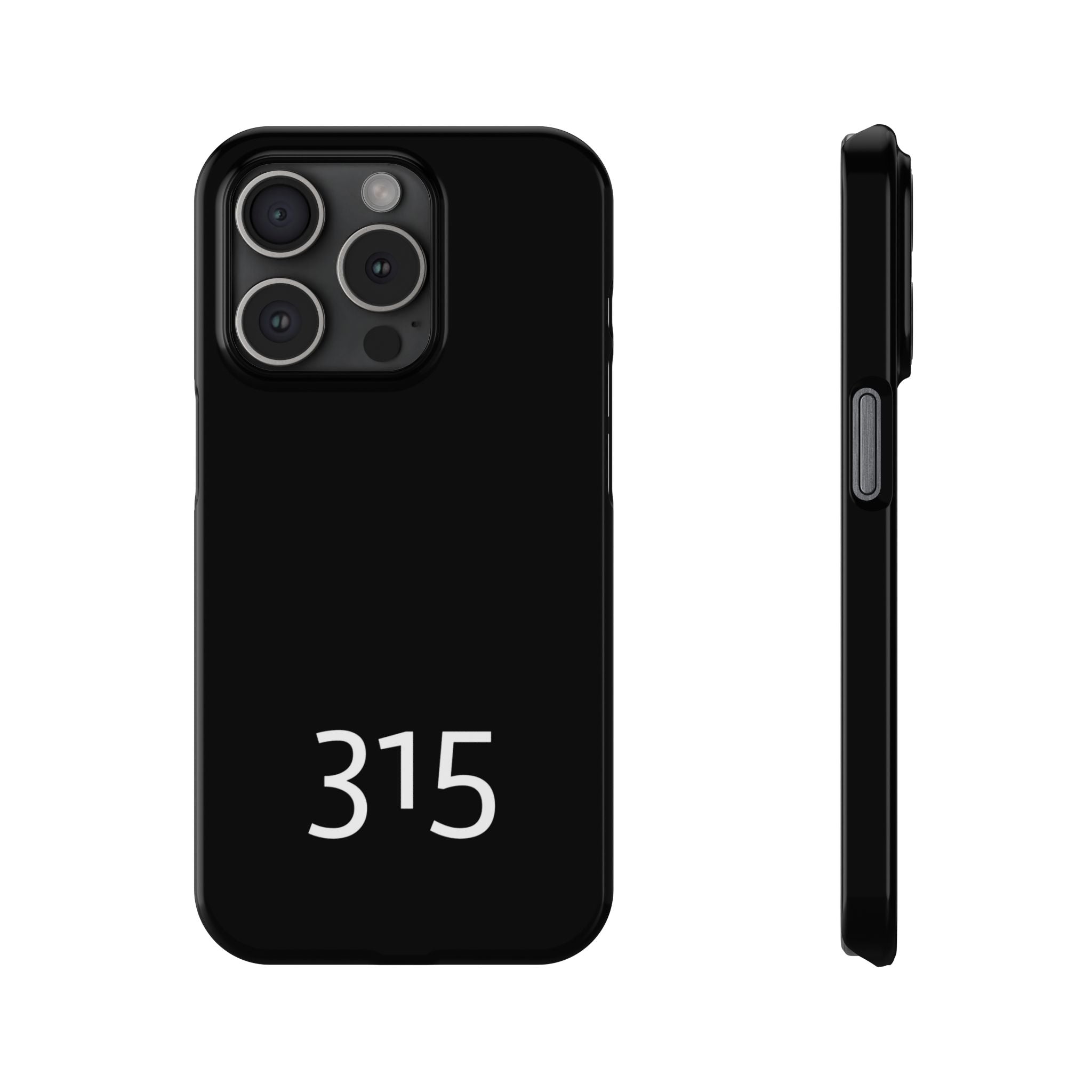 36 - Phone case 315 Slim Phone Case — Motivational Black Protective Cover