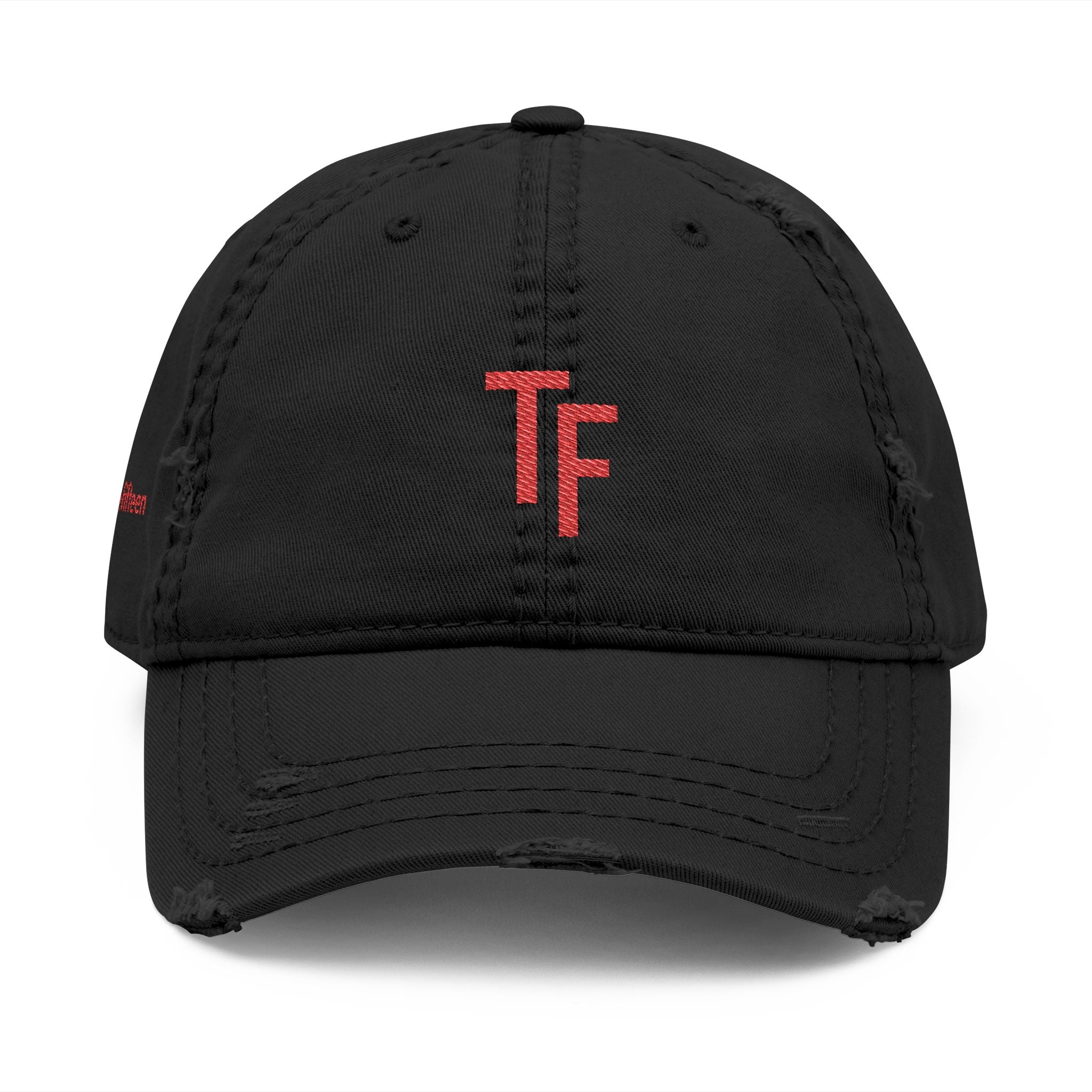 3 - Hat Distressed Embroidered TF Three Fifteen Dad Hat - Casual Chic Accessory