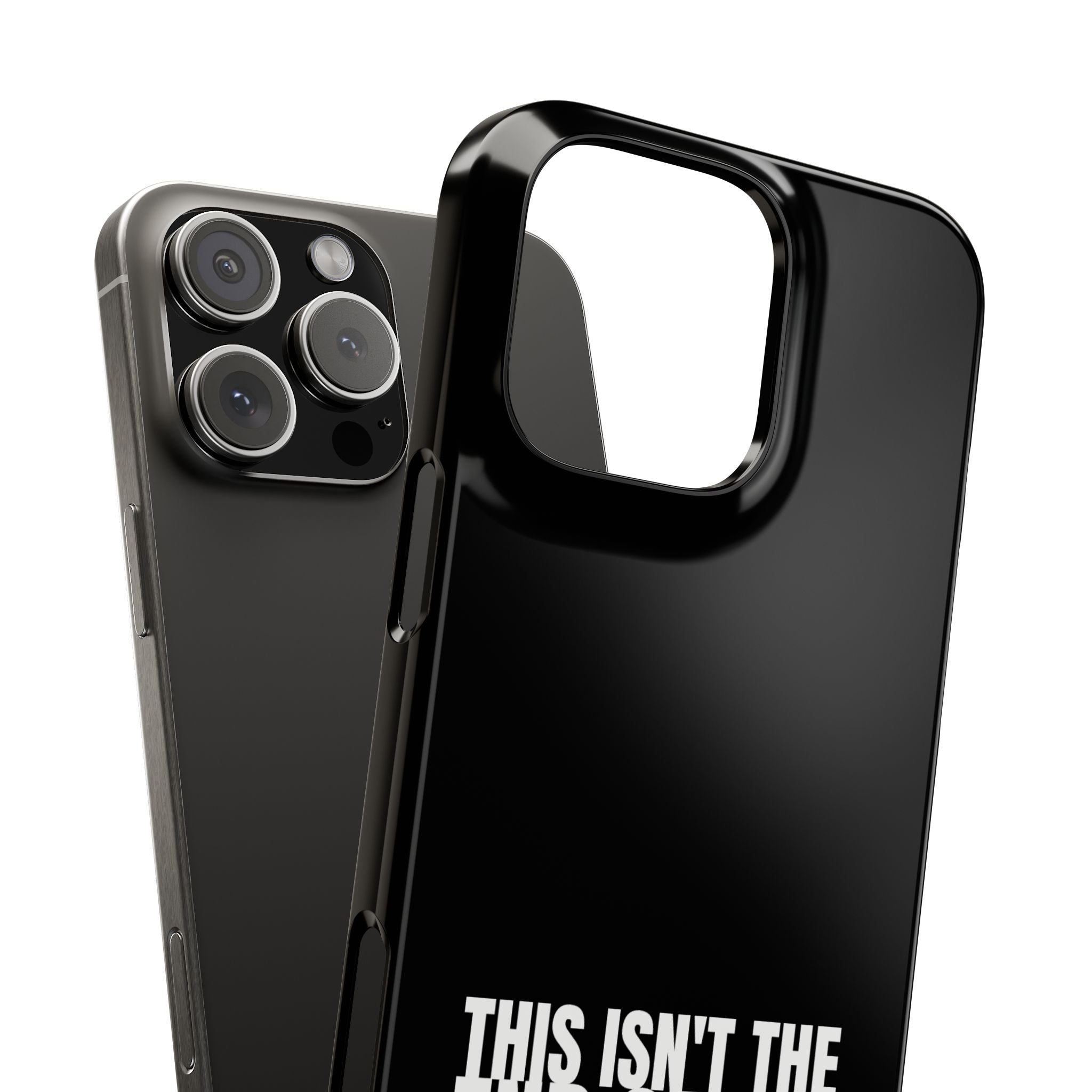 36 - Phone case Slim Phone Case — "This Isn't the End of My Story" Motivational Black Protective Cover