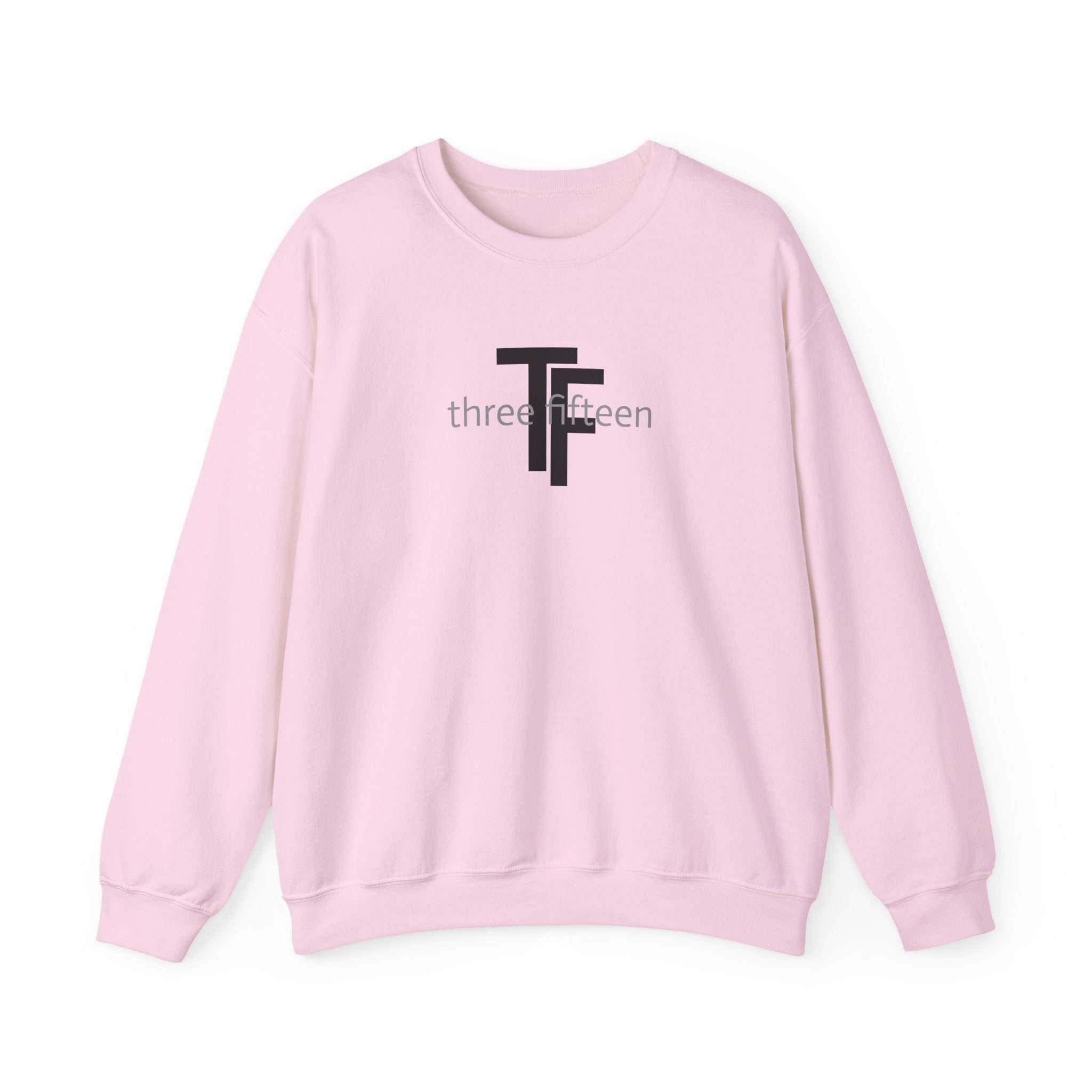 15 - Minimal TF three fifteen overlay Logo Sweatshirt — Casual Unisex Crewneck