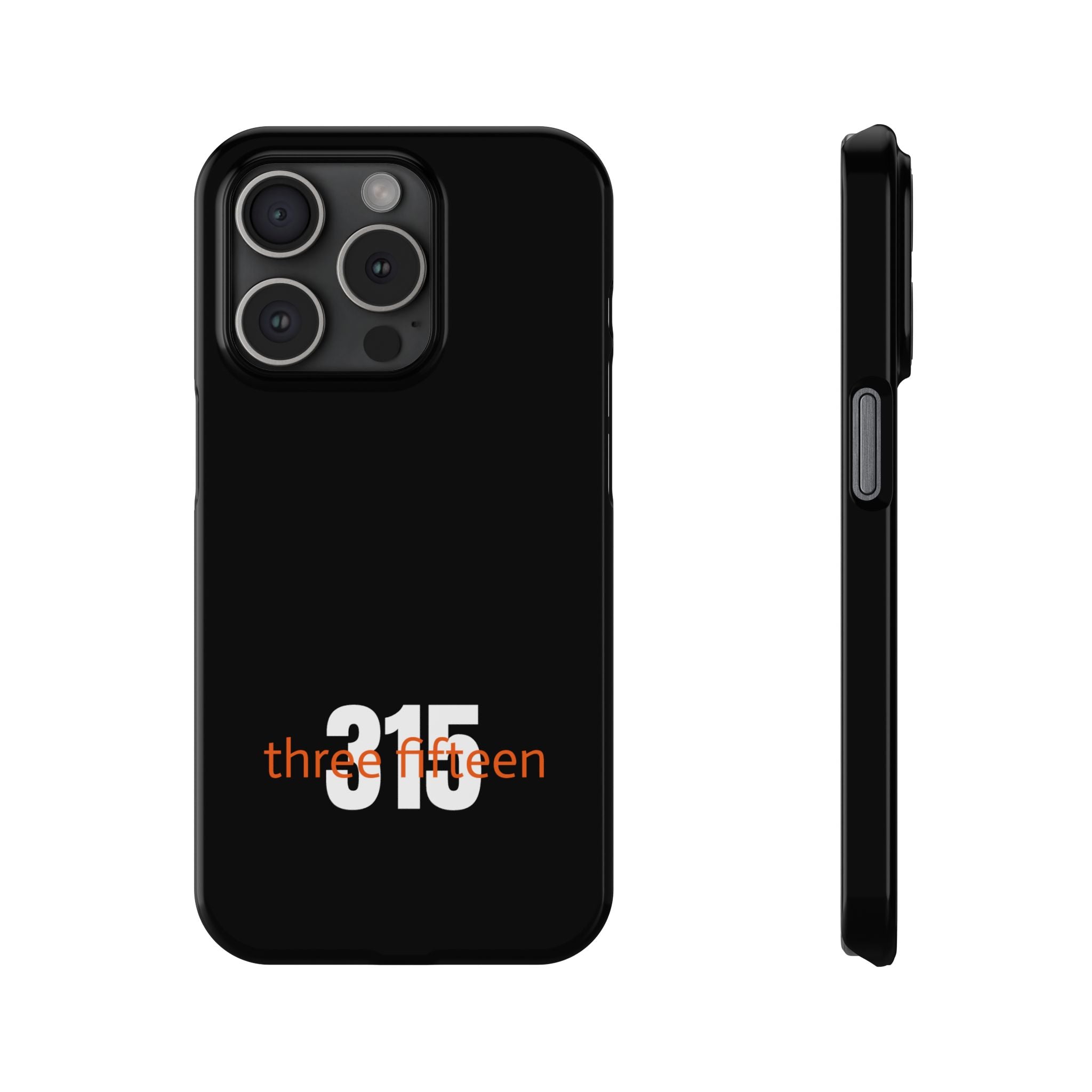 36 - Phone case 315 Slim Phone Case — Motivational Black Protective Cover