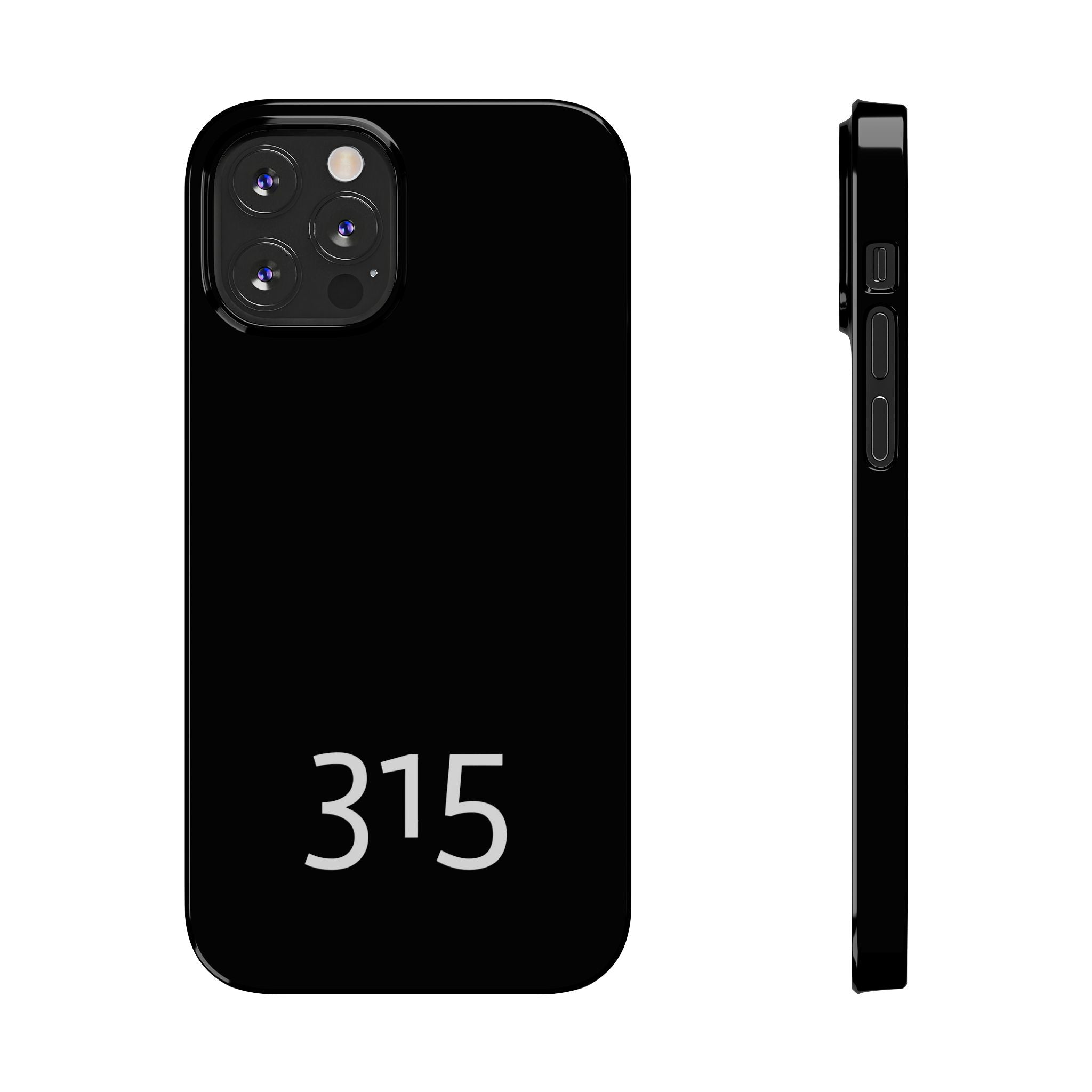 36 - Phone case 315 Slim Phone Case — Motivational Black Protective Cover