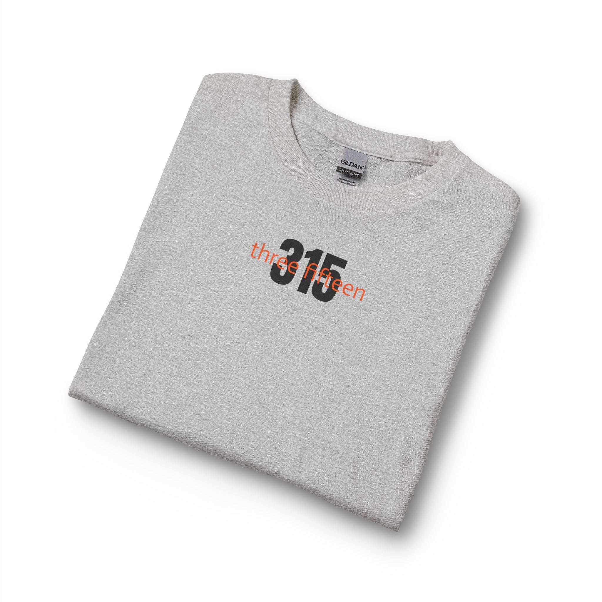 12 - Long Sleeve Multi Colors Gildan T-Shirt — "three15teen" Minimal Number Graphic