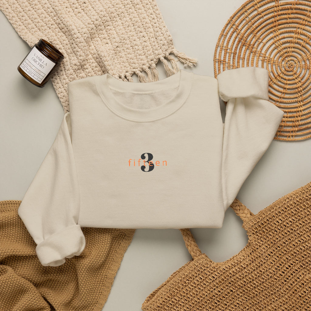 15 - Embroidered 3 Fifteen Crewneck Sweatshirt