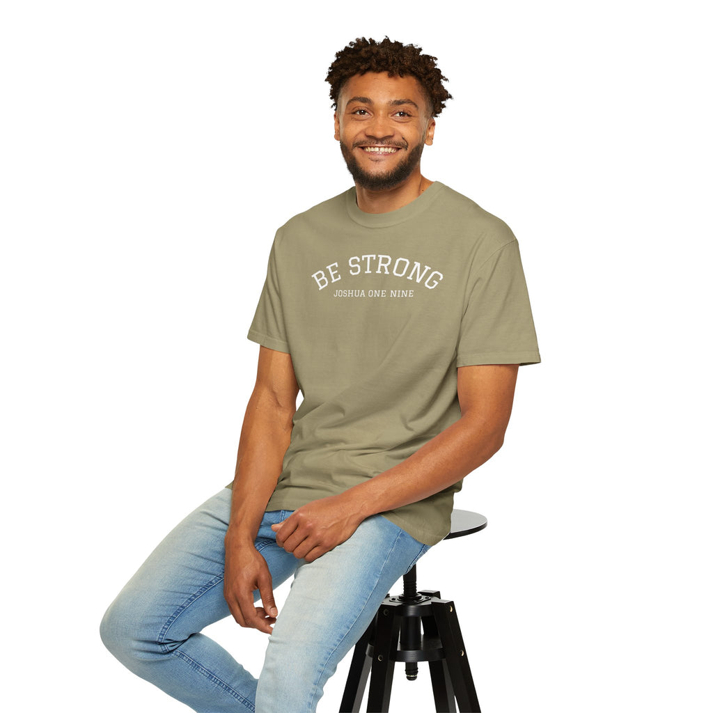01 - Multi Colors  “Be Strong Joshua One Nine” Plain Back Store Graphic T-Shirt