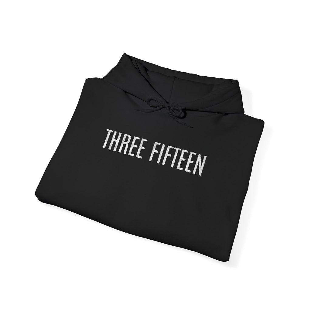 16 - Three Fifteen Embroidered Multi Colors Hoodie — Minimal Numeric Graphic Pullover