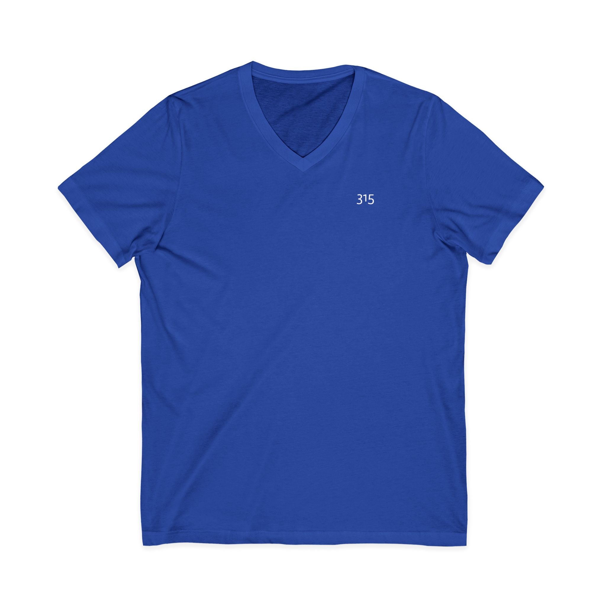 111 - Multi Color Stylish Unisex V-Neck Tee with '315' Design