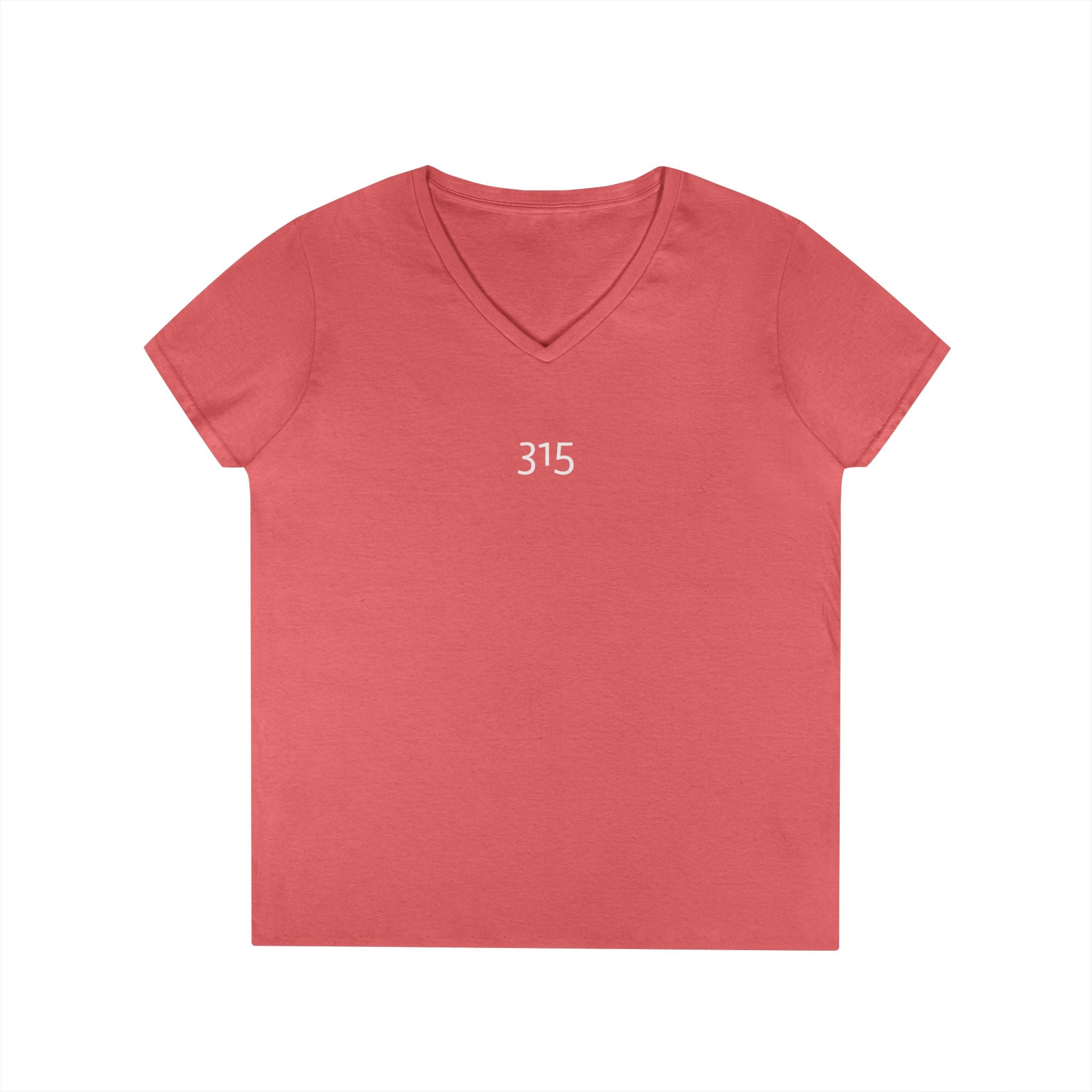Multi Color Casual V-Neck T-Shirt with Minimalist Design 315