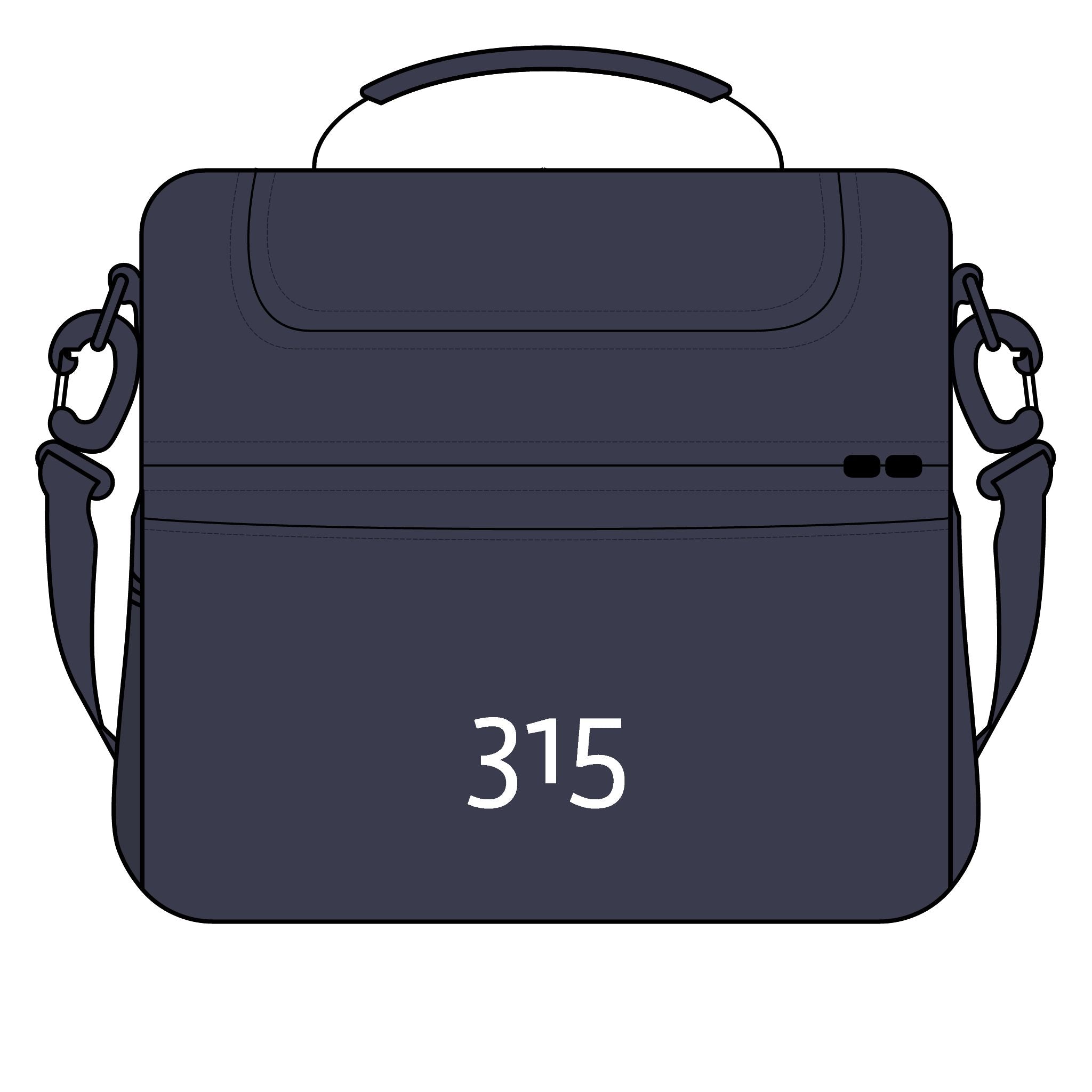 Insulated Cooler Bag with "315" Design — Portable Lunch & Beverage Cooler