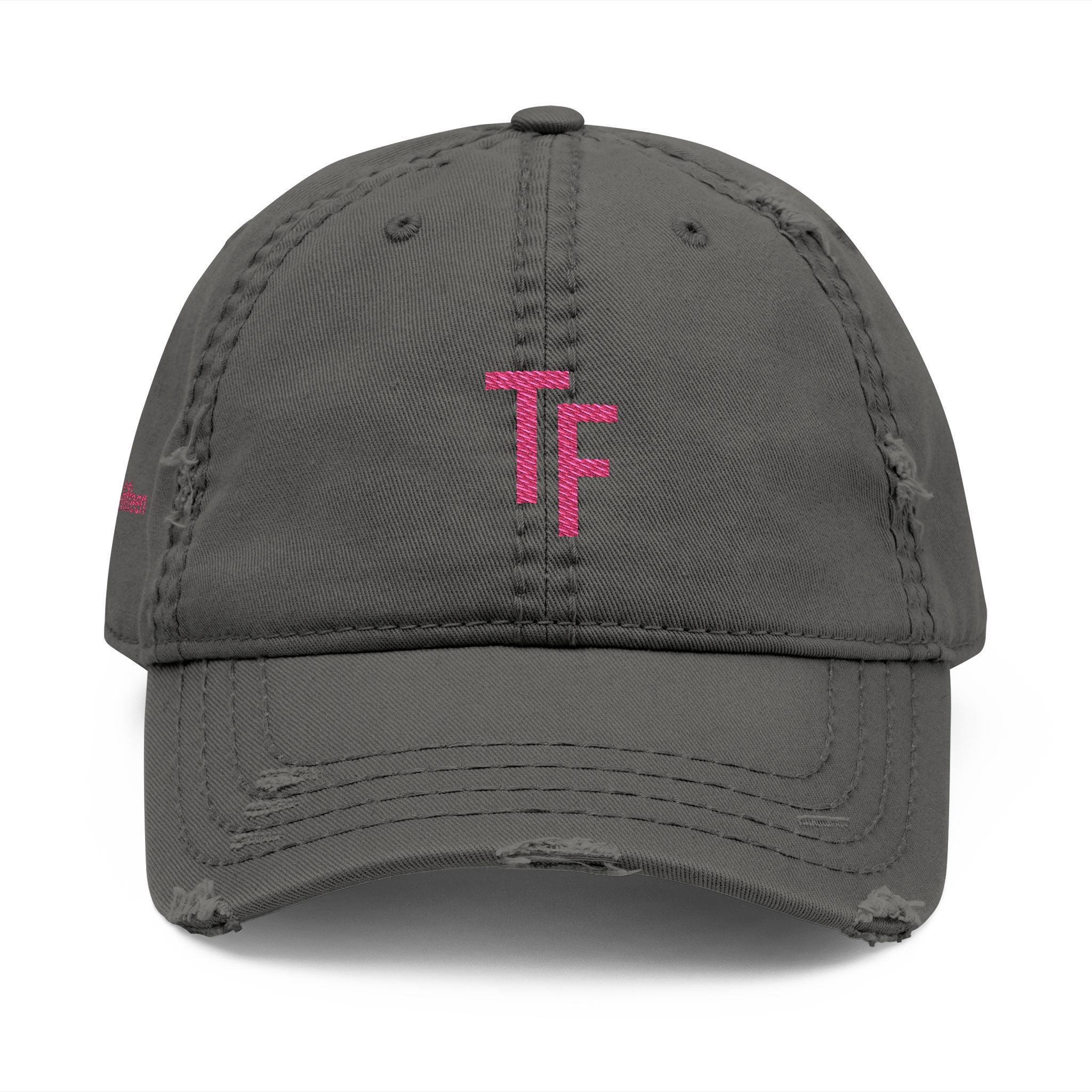 3 - Hat Distressed Embroidered TF Three Fifteen Dad Hat - Casual Chic Accessory
