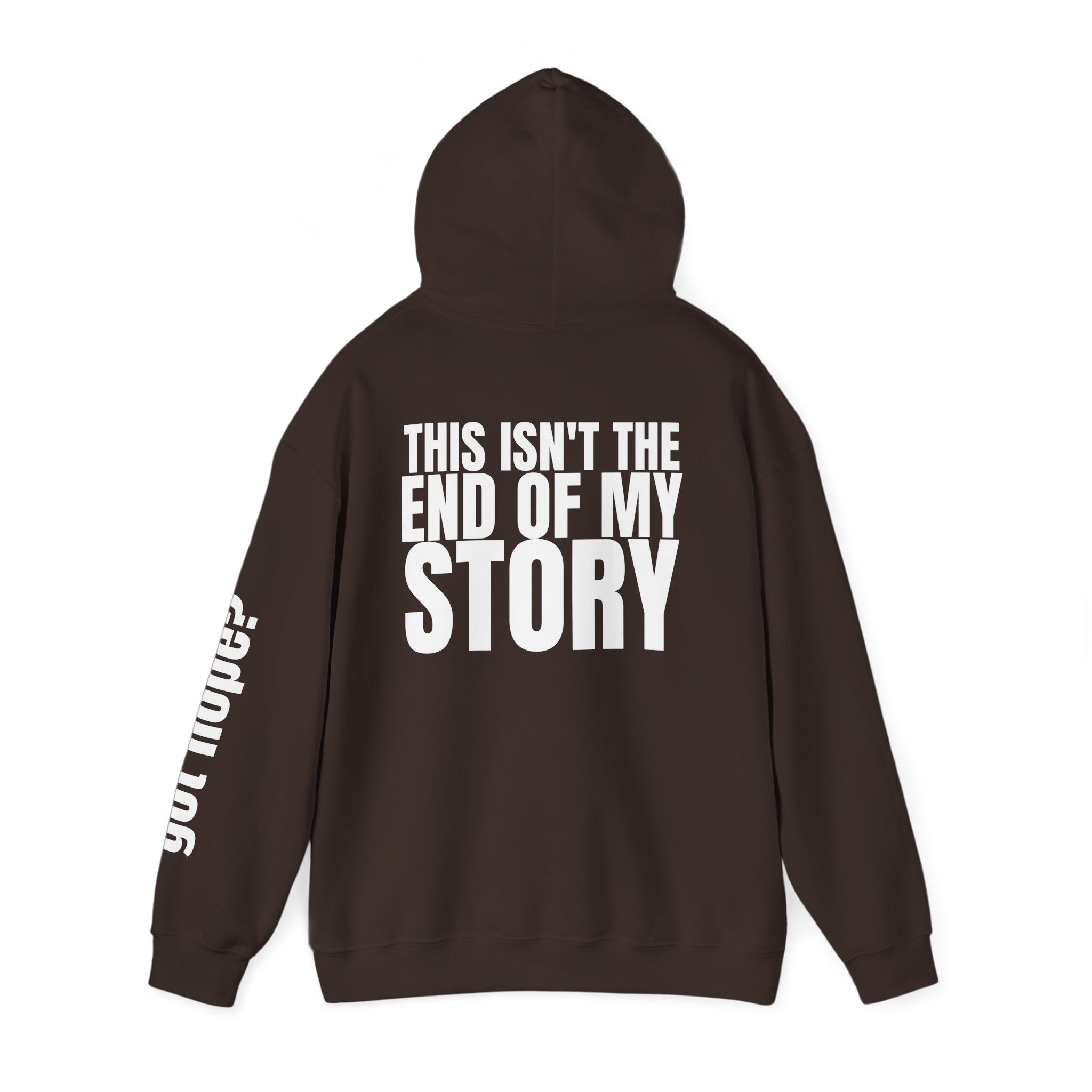 Multi Colors "This Isn't the End of My Story" Inspirational Quote Hoodie - This Isn't The End Of My Story