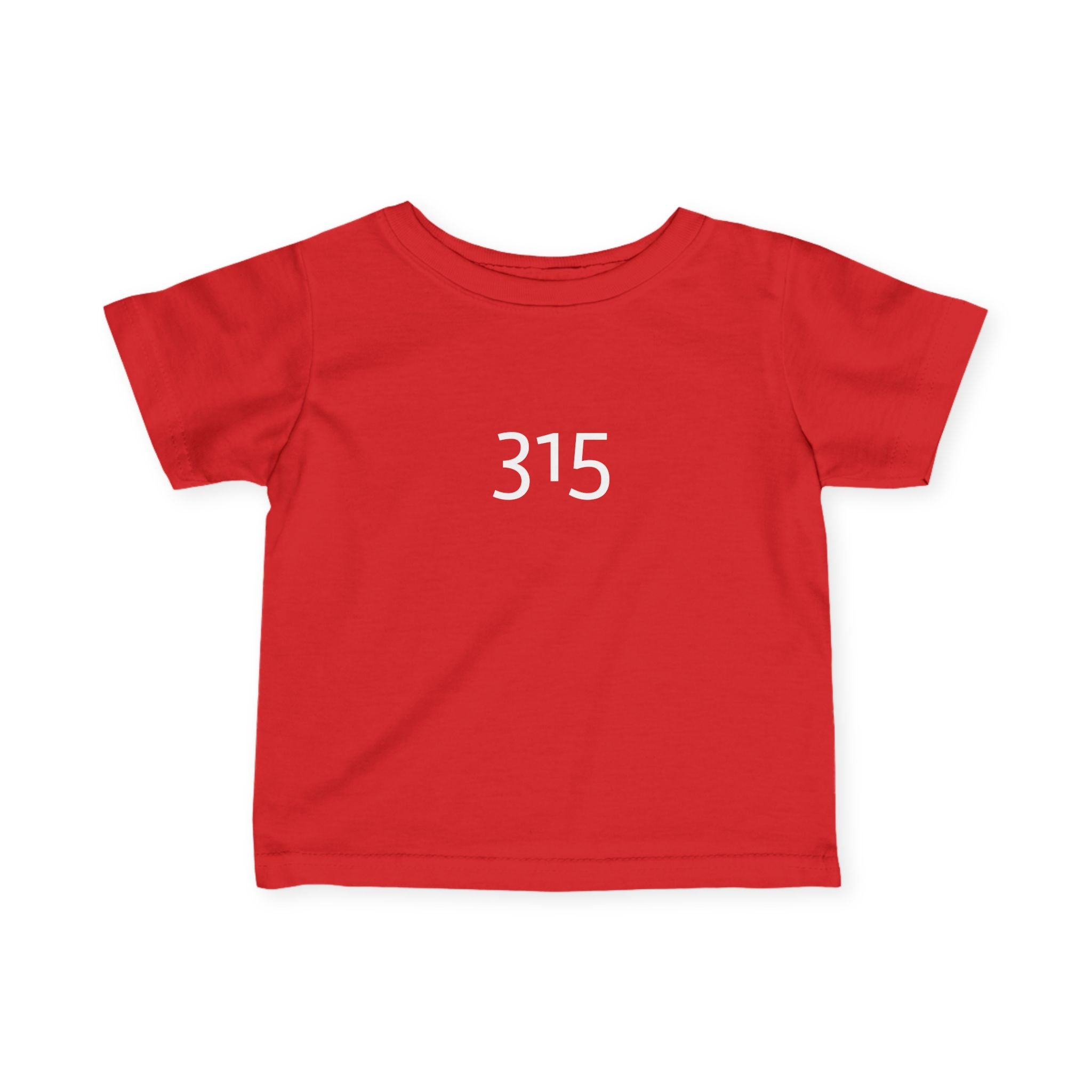 Minimalist Infant Fine Jersey Tee with Number 315